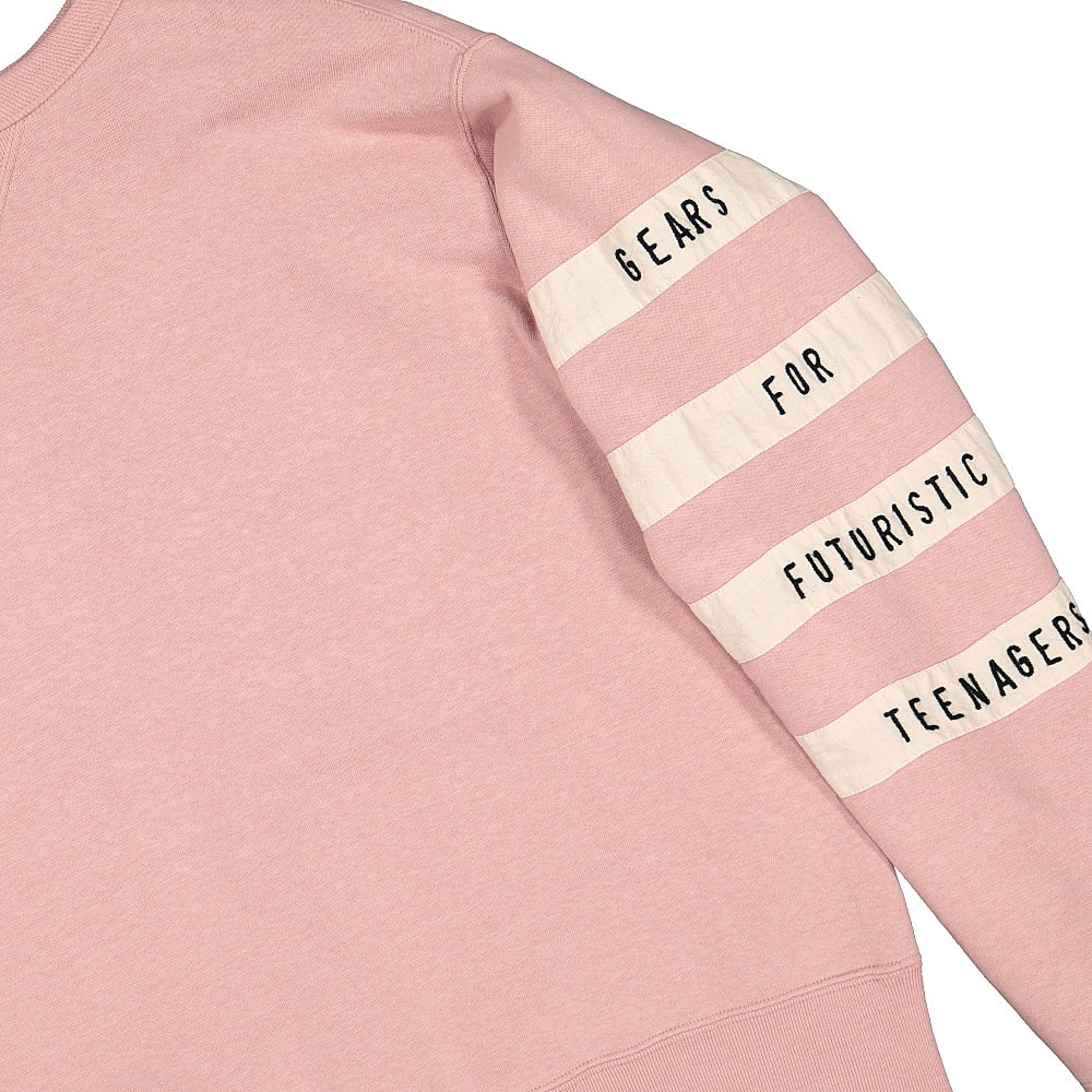 Human Made football sweatshirt Pink Sweatshirts Close-up | Overkill