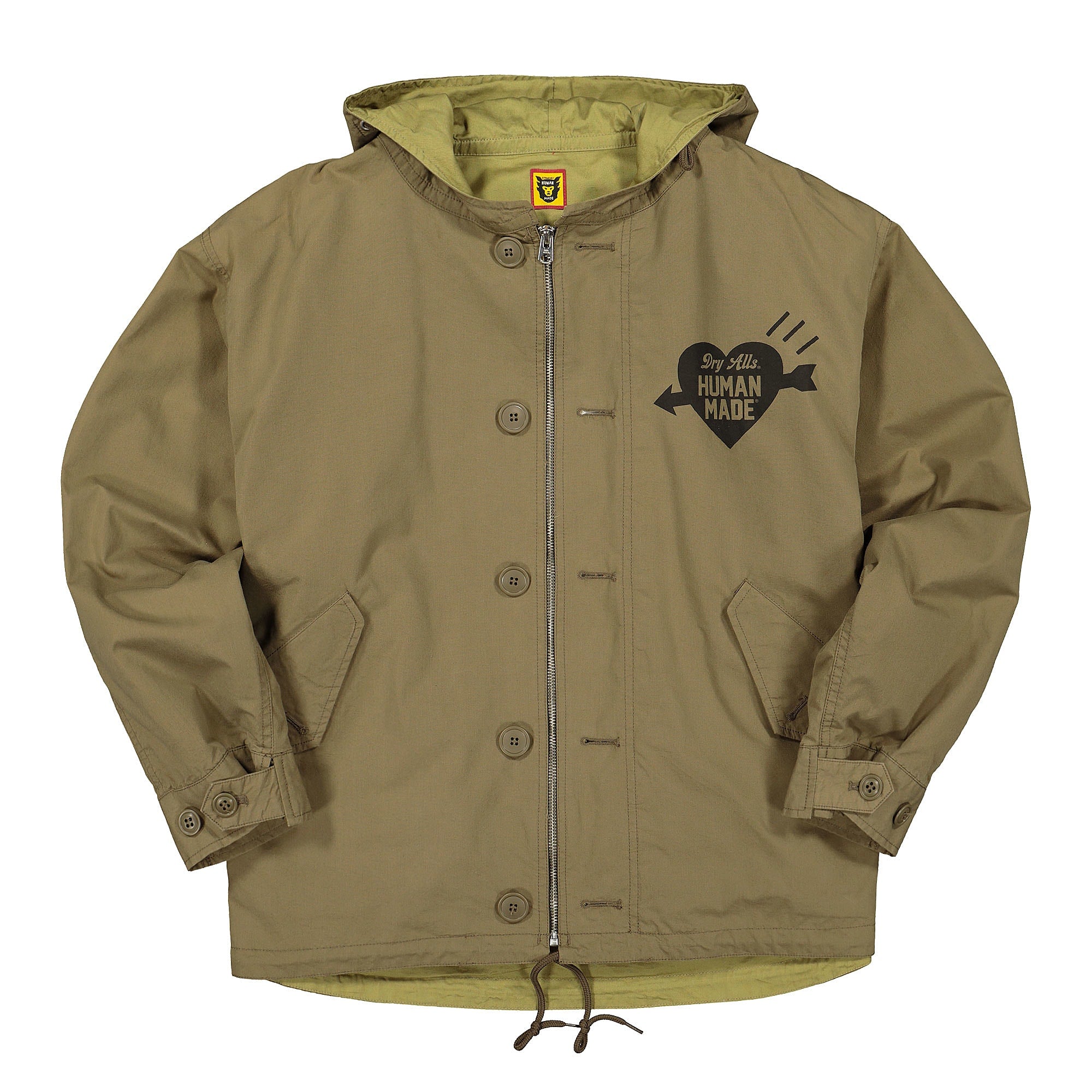 Human Made military short jacket Olive Drab Jackets HM18JK003 | Overkill