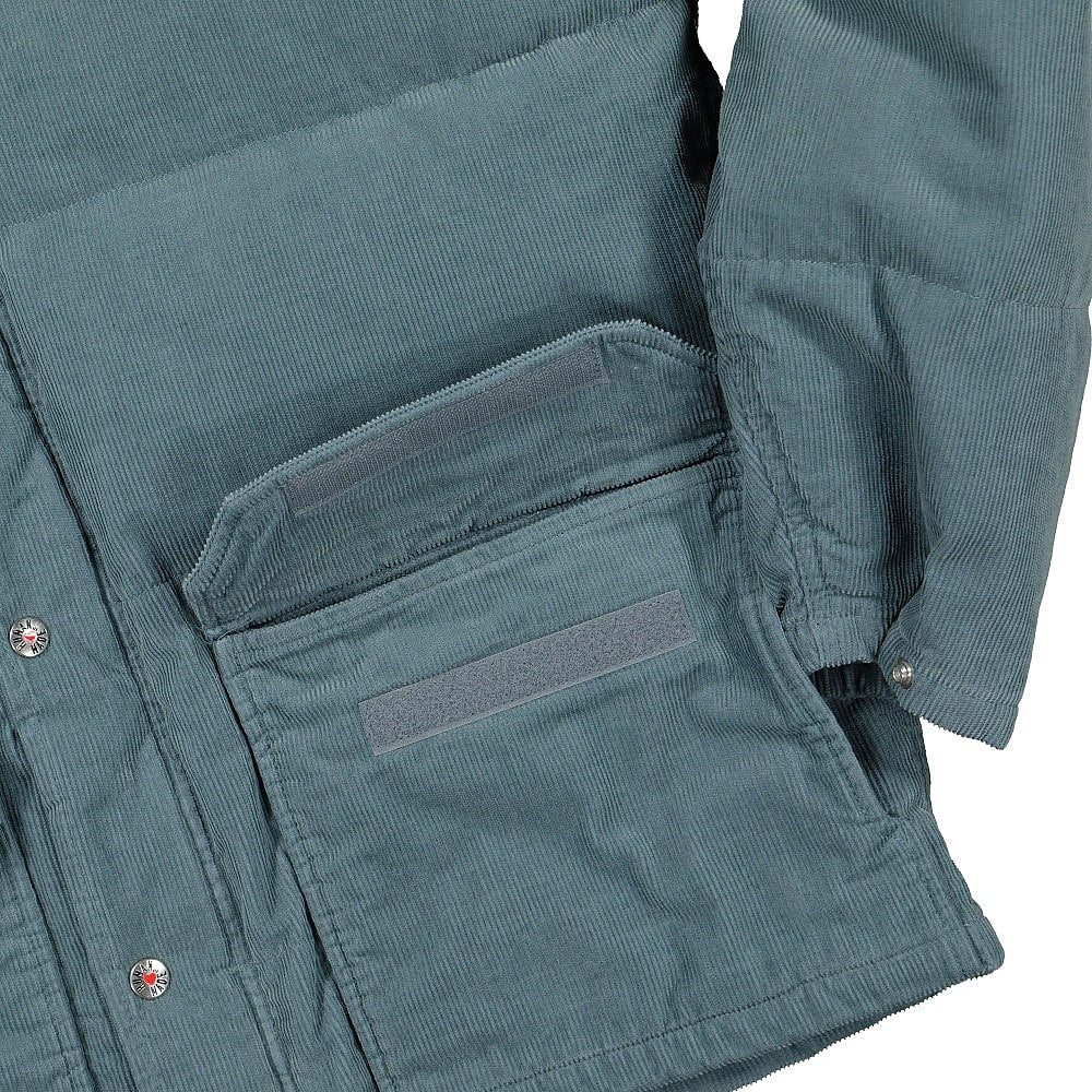 Human Made cordury down jacket Blue Puffer Jackets Detail view 1 | Overkill