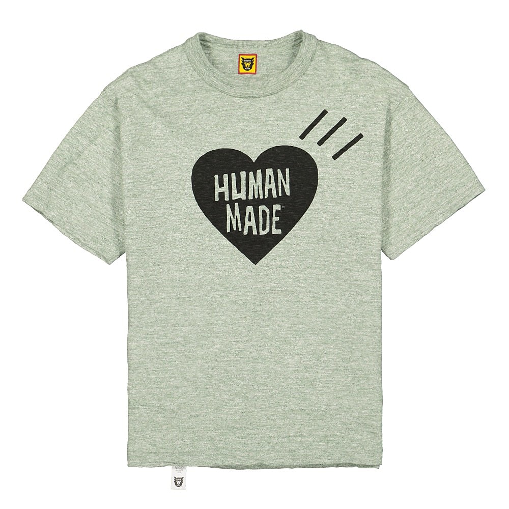 Human Made heart color t-shirt Green T-Shirts HM18TS001 | Overkill