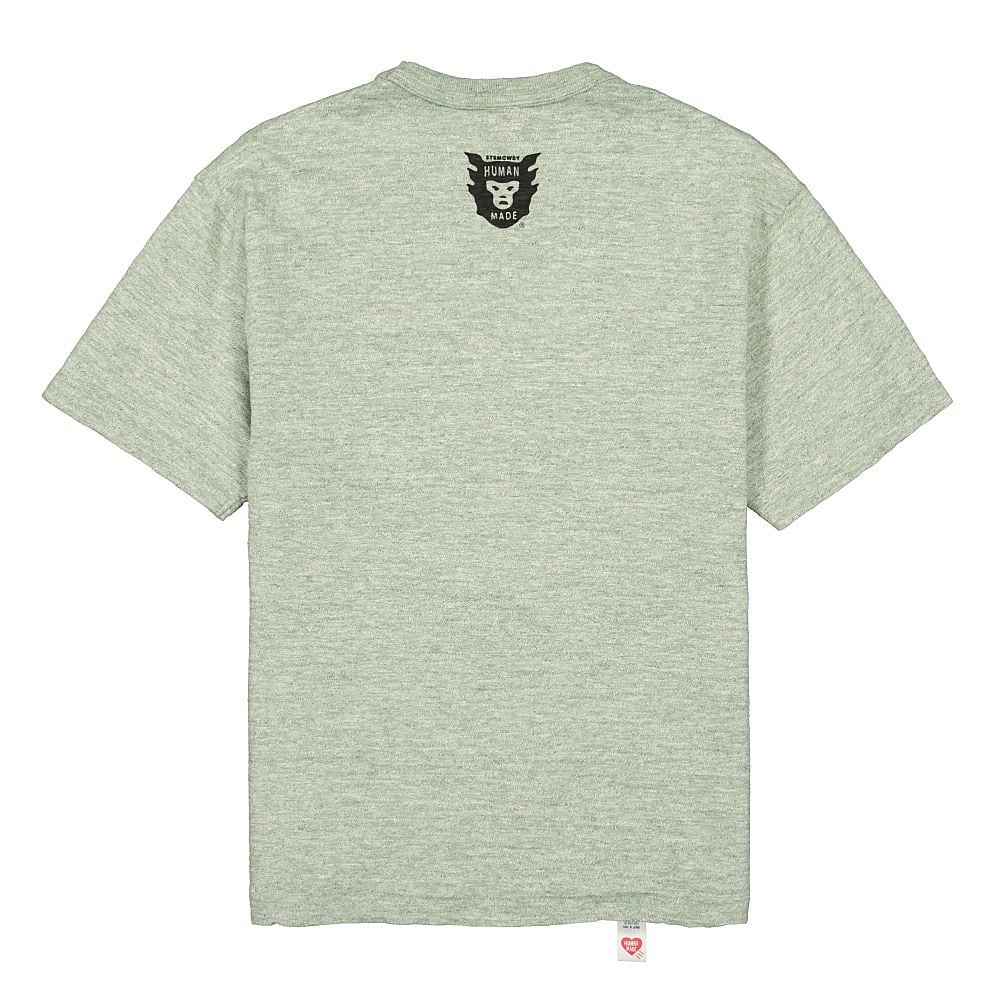 Human Made heart color t-shirt Green T-Shirts Material | Overkill