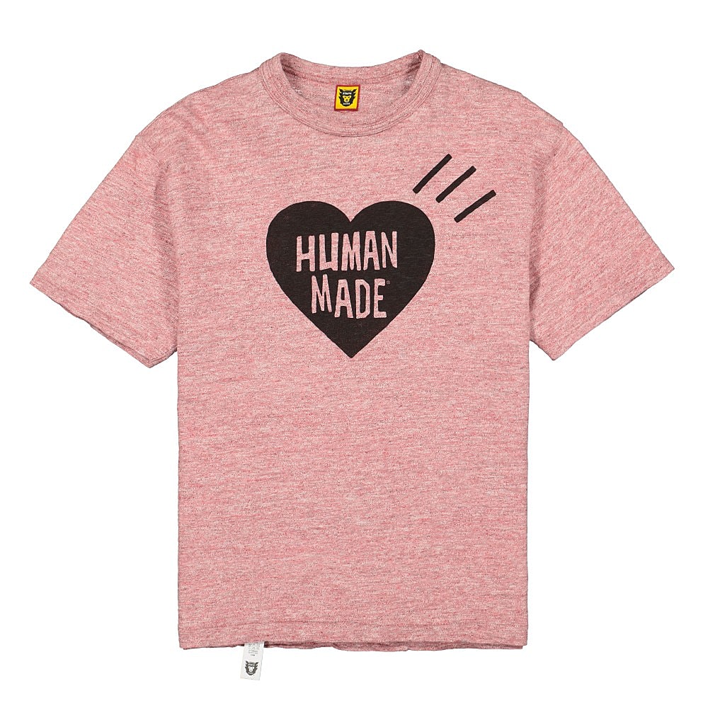 Human Made heart color t-shirt Pink T-Shirts HM18TS001 | Overkill