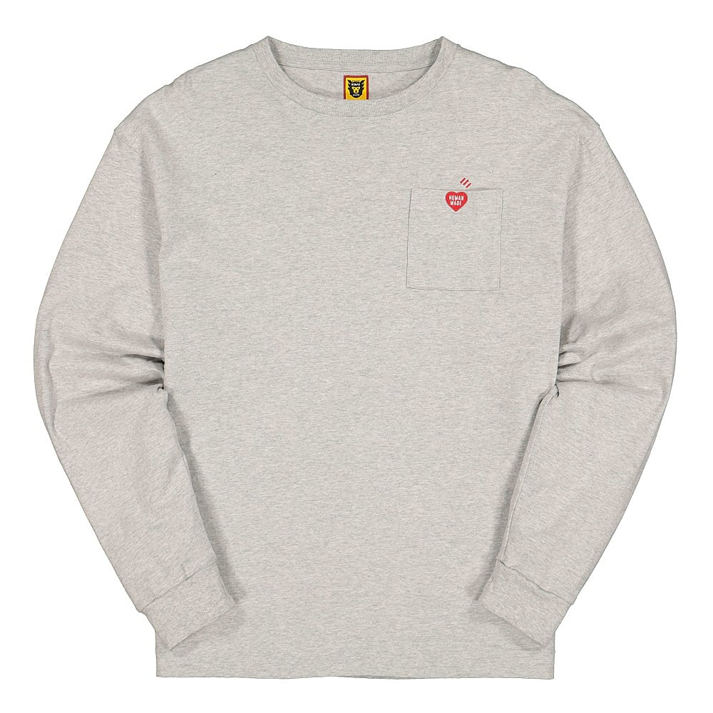 Human Made pocket long tee Grey T-Shirts HM19CS014 | Overkill