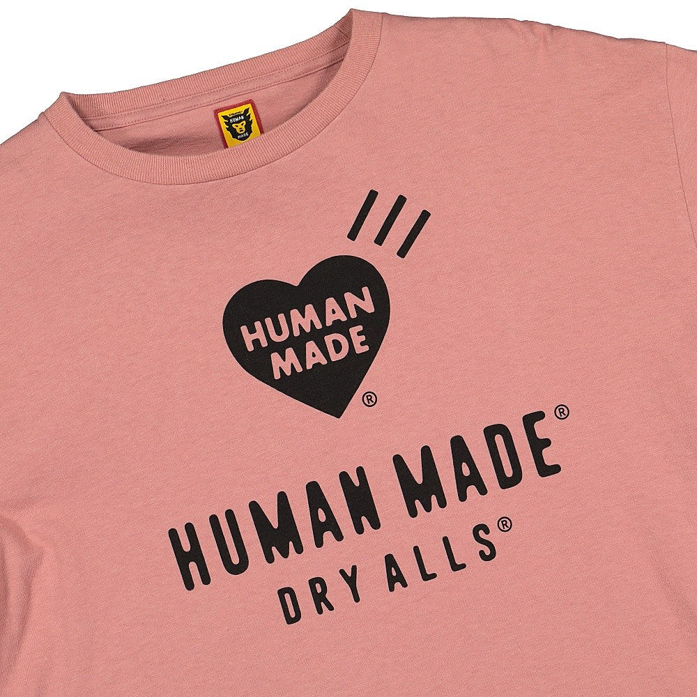 Human Made long tee 2 Pink T-Shirts Close-up | Overkill