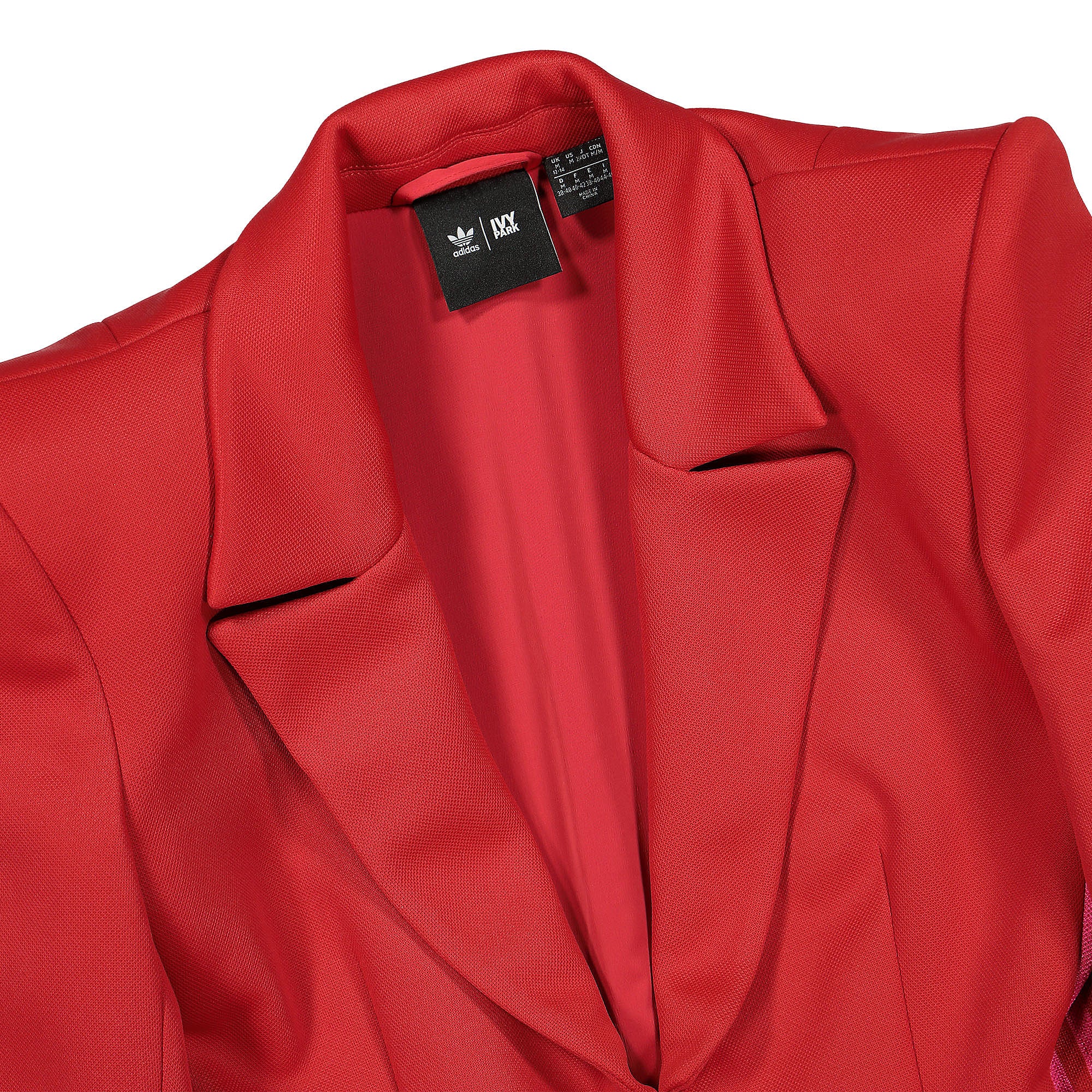 adidas Ivy Park x adidas Jumpsuit 3.0 Power Red Overalls Close-up | Overkill