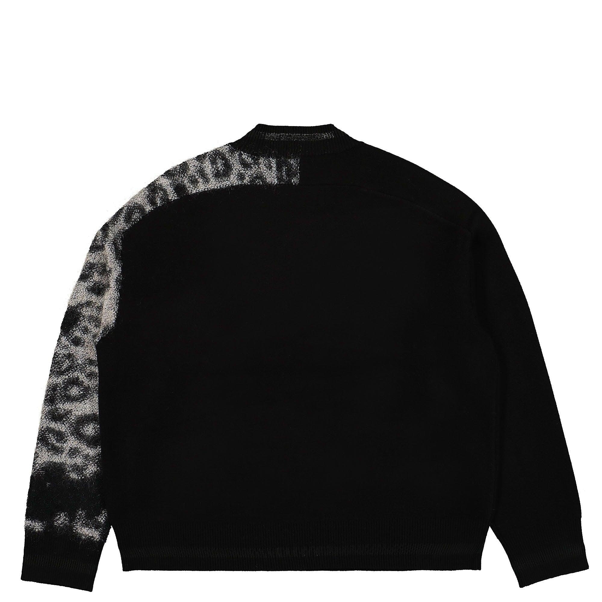 Y-3 U 3 Stripes Knit Crew Sweater Black / White Sweatshirts Material | Overkill