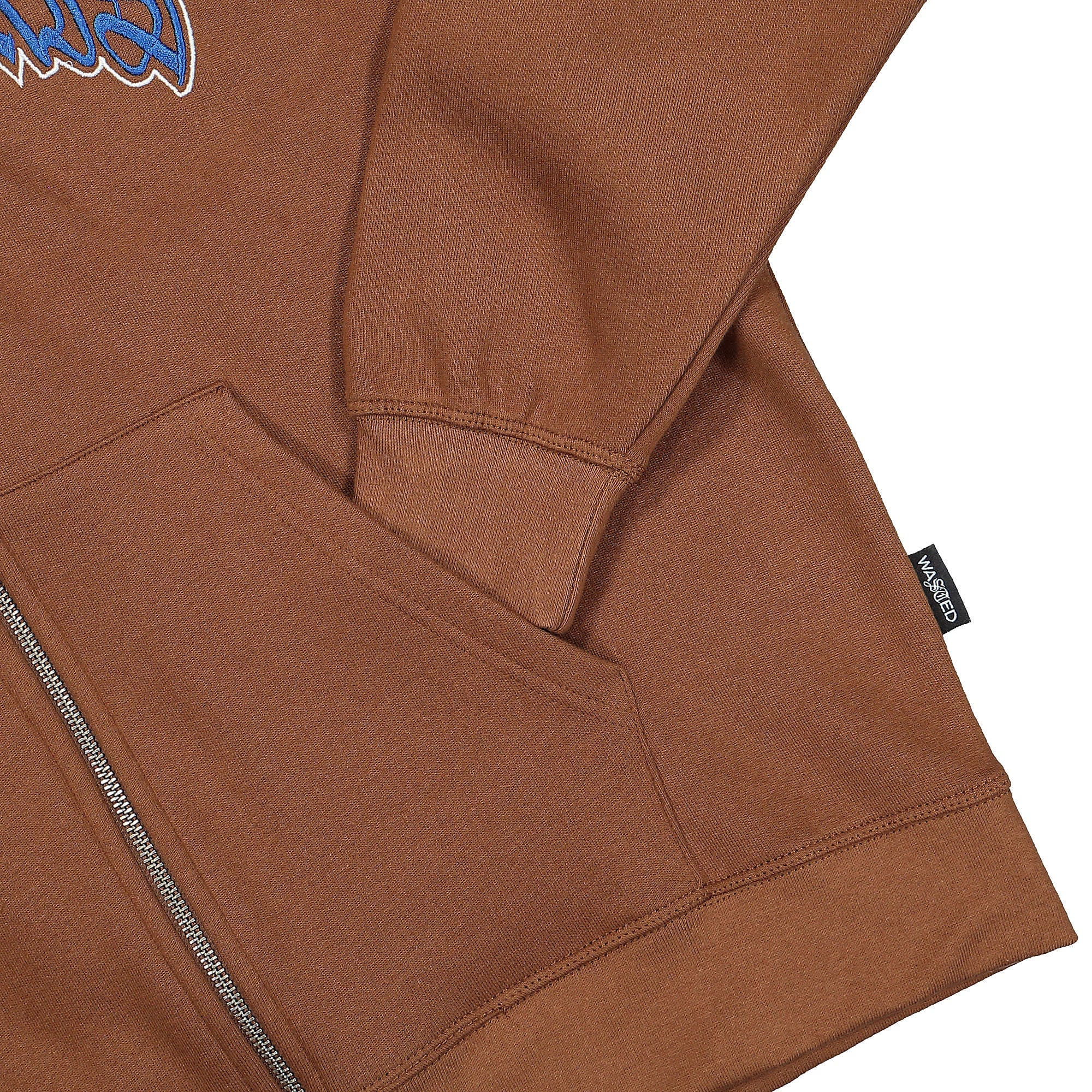 Wasted Paris Zip Chill Kingdom Hoodie Cognac Hoodies Detailfoto | Overkill