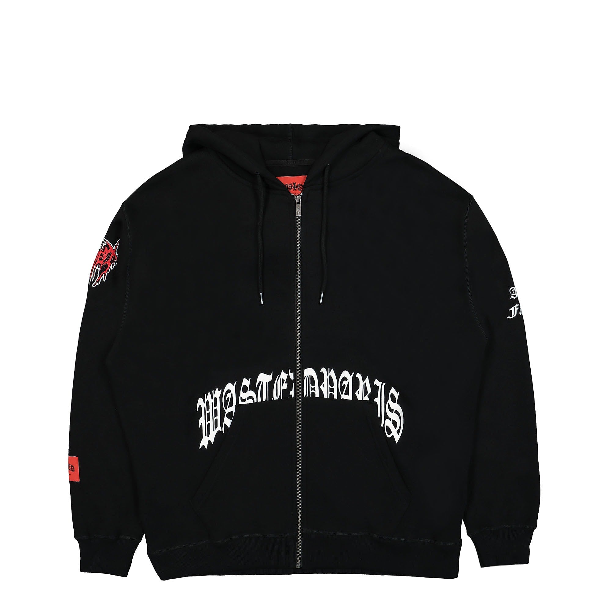 Wasted Paris 10 Years Zip Hoodie Black Hoodies WP10YZH / Black | Overkill