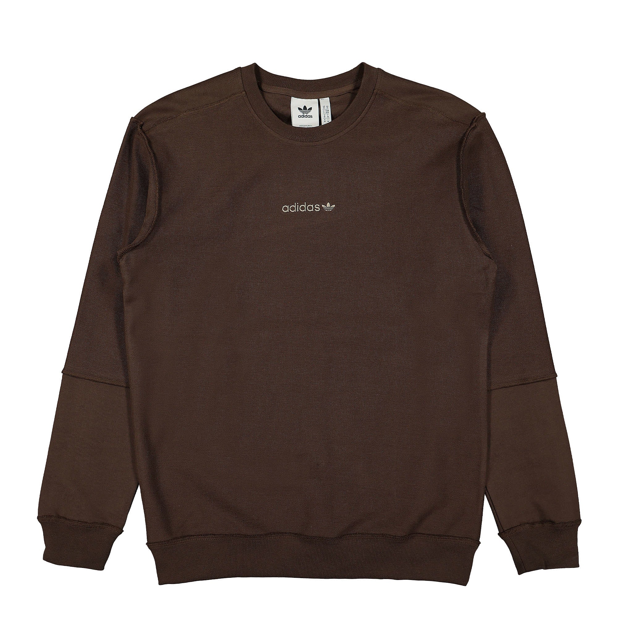 adidas Loopback Crew Sweatshirt Brown Sweatshirts HP0437 | Overkill