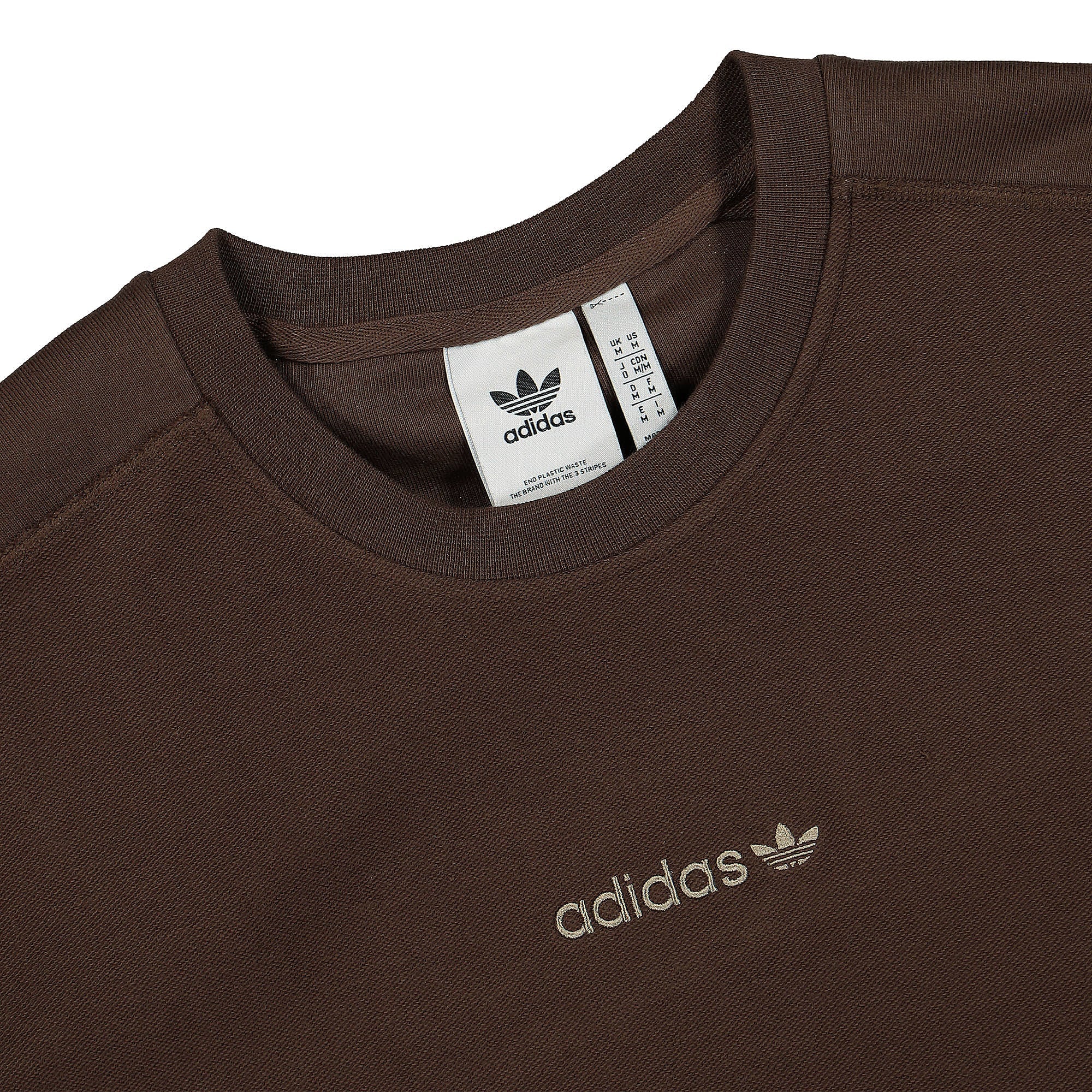 adidas Loopback Crew Sweatshirt Brown Sweatshirts Material | Overkill