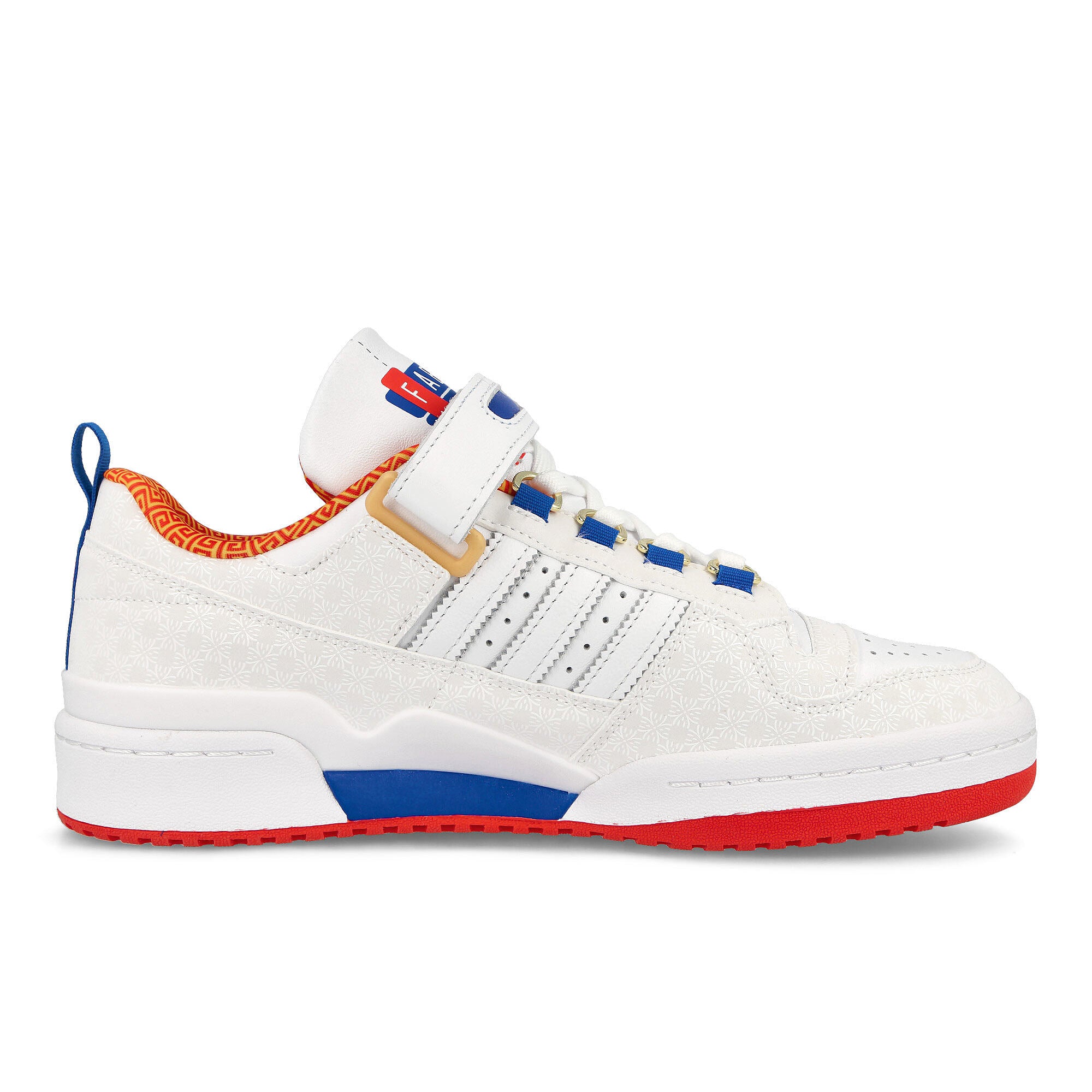 adidas forum low Footwear White-Footwear White-Red Sneakers Silhouette | Overkill