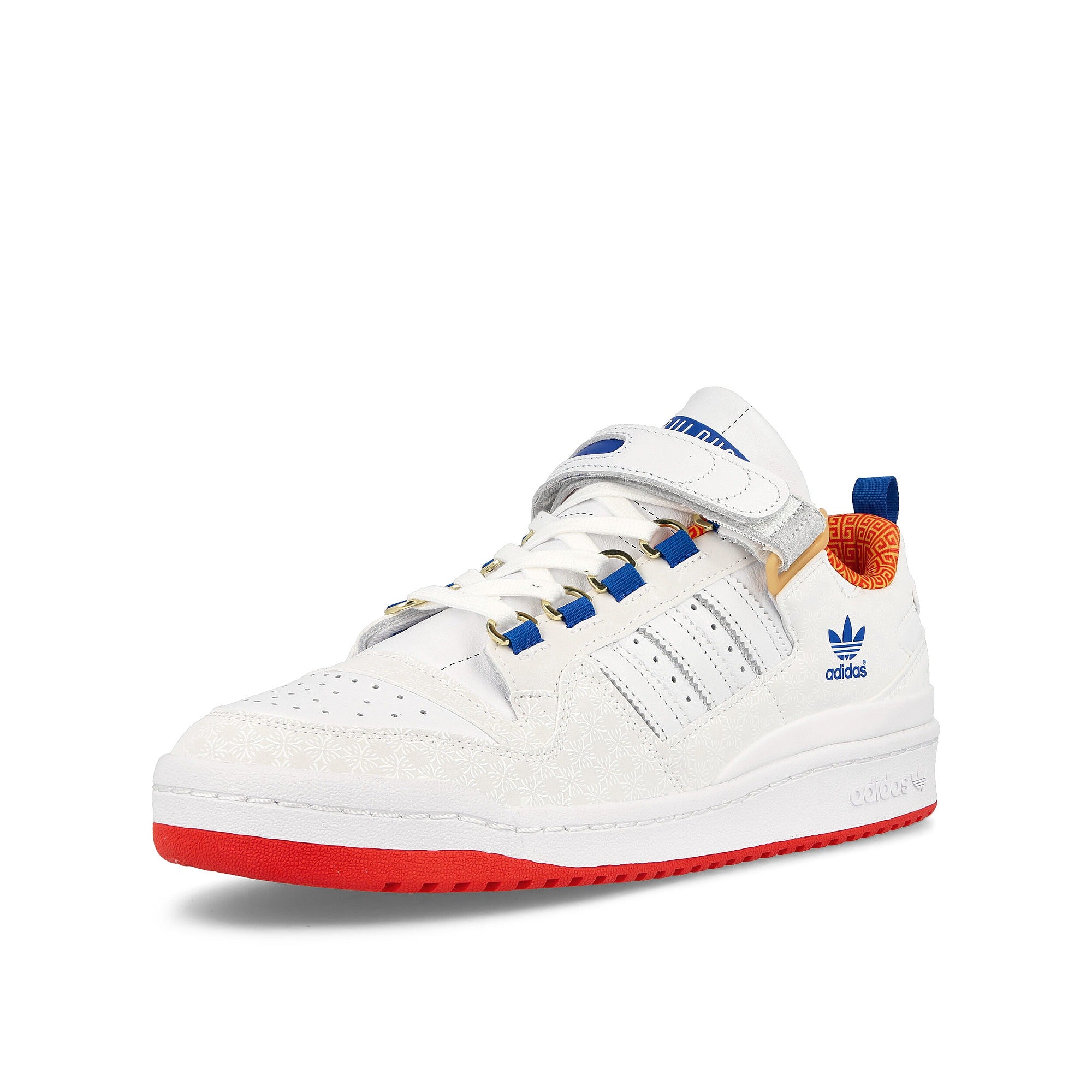 adidas forum low Footwear White-Footwear White-Red Sneakers Close Up | Overkill