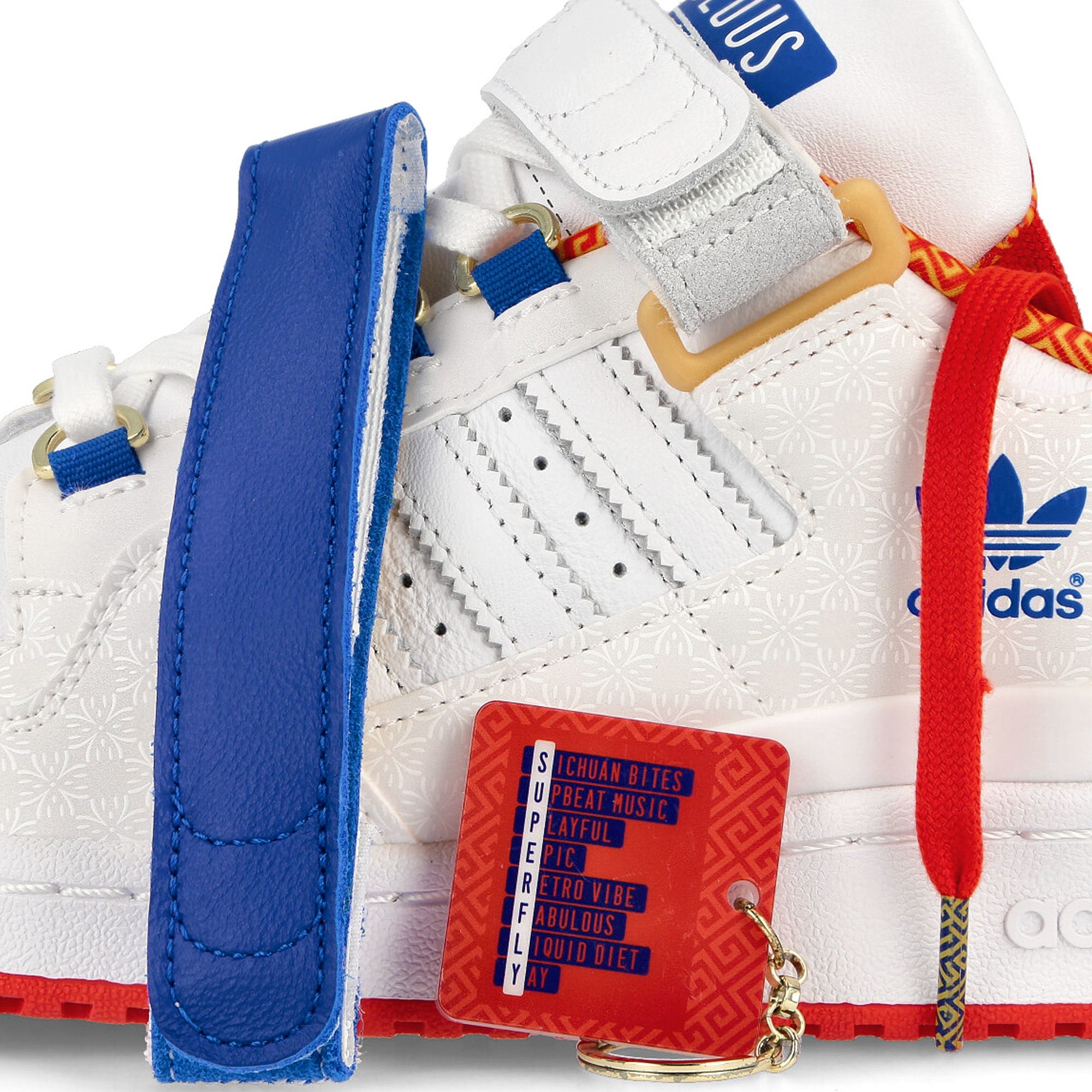 adidas forum low Footwear White-Footwear White-Red Sneakers Detailfoto | Overkill