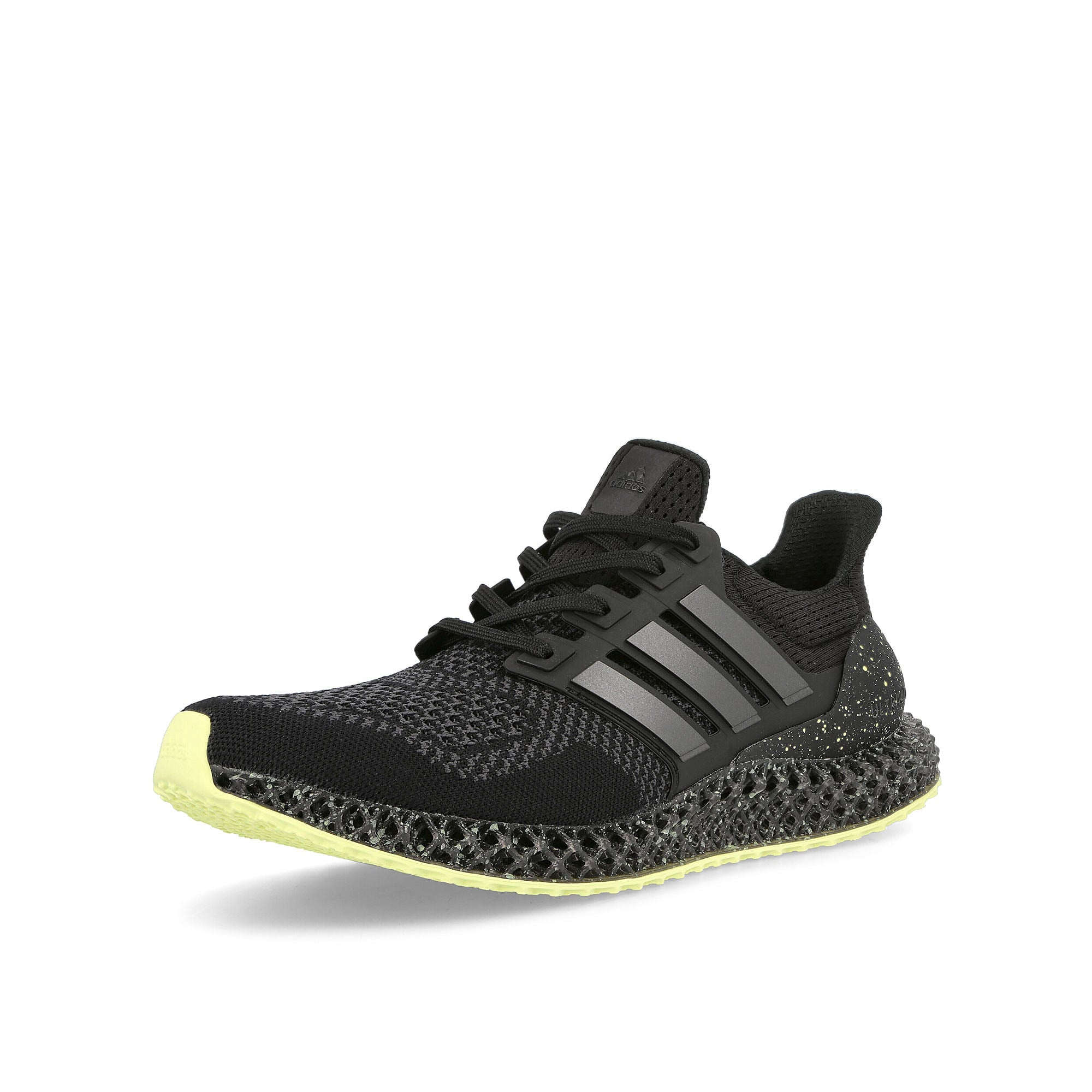 adidas Ultra 4D Core Black / Core Black / Carbon Sneakers Close Up | Overkill