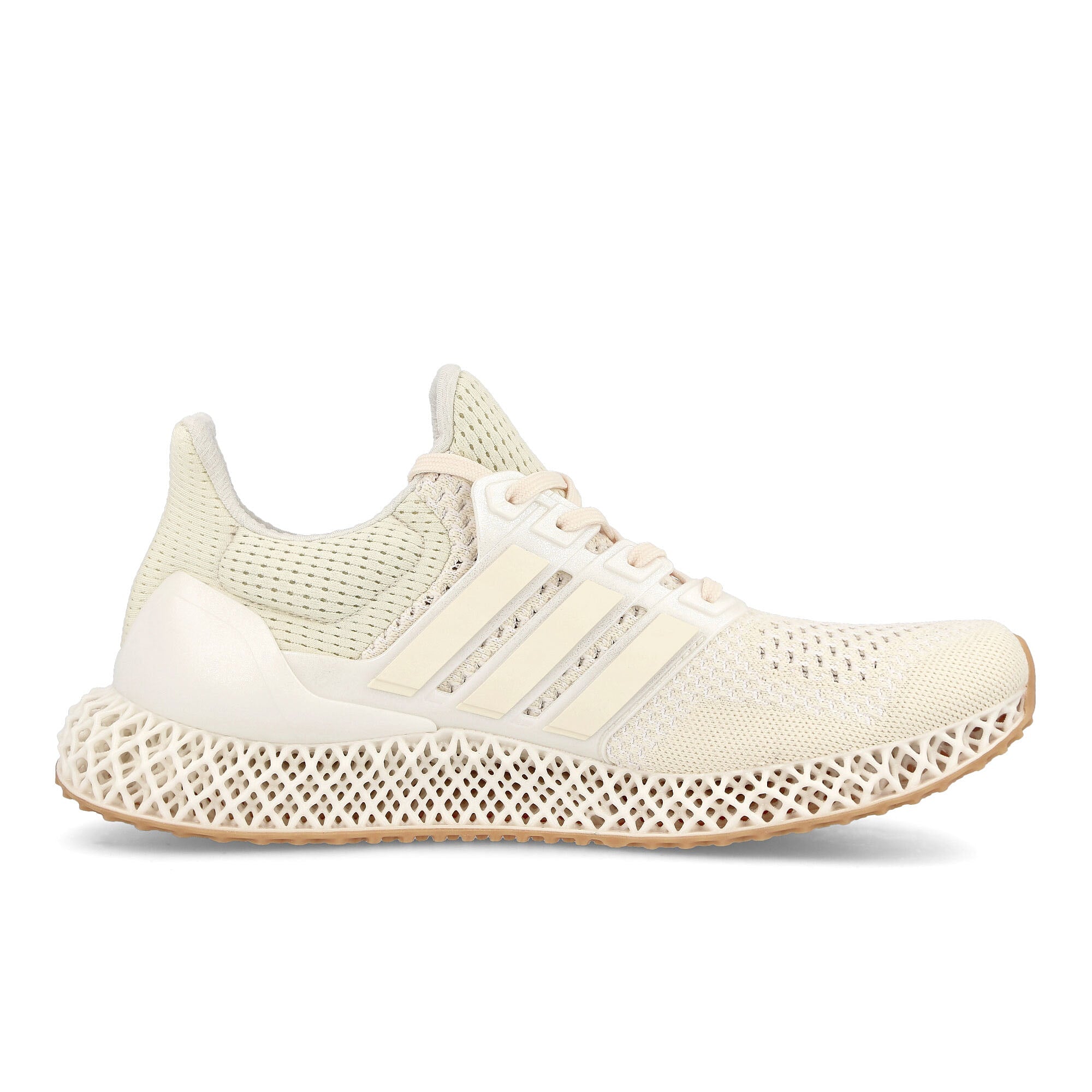adidas Ultra 4D Wonder White-Wonder White-Gold Metallic Sneakers Silhouette | Overkill