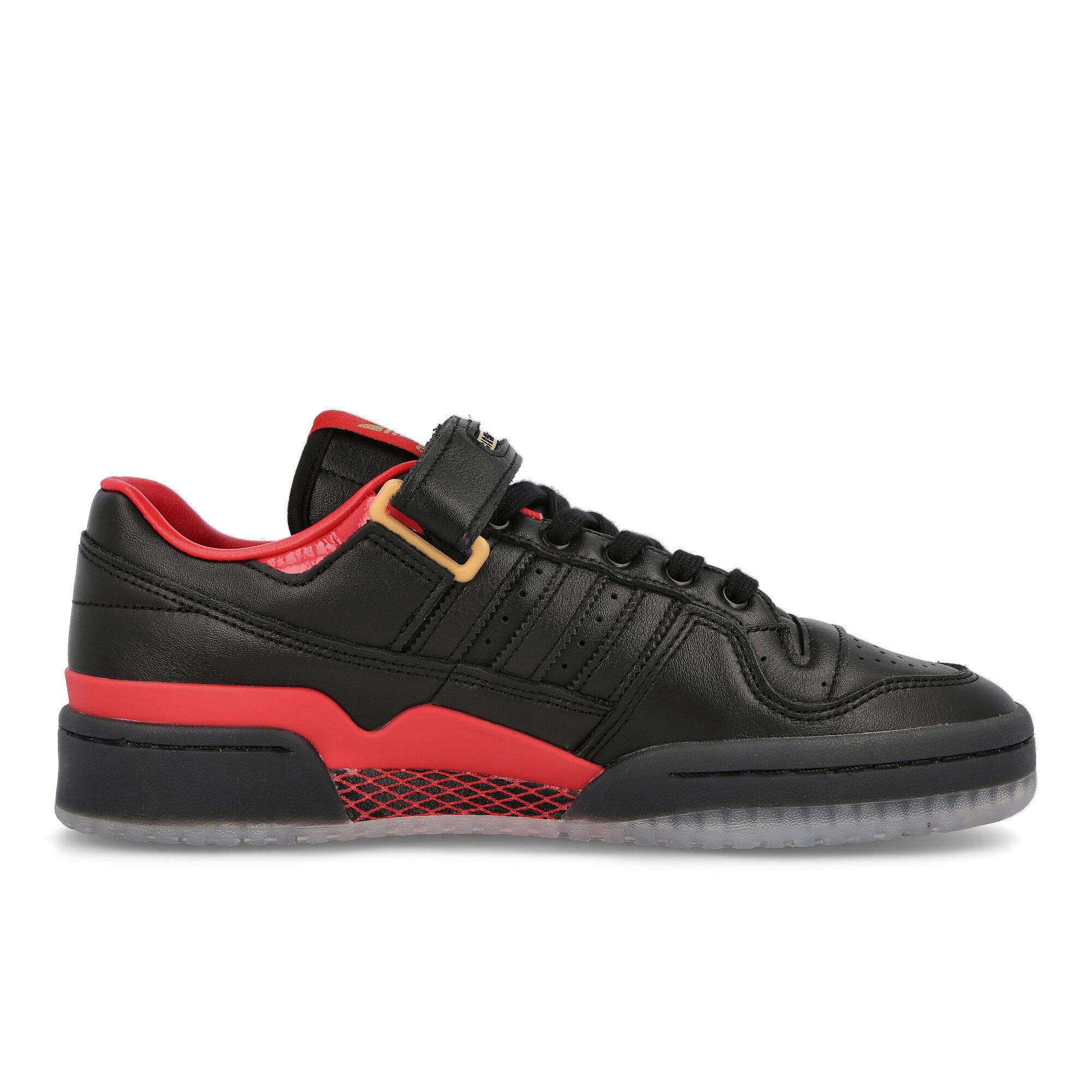 adidas Circoloco x adidas Forum Low Core Black / Core Black / Vivid Red Sneakers Silhouette | Overkill