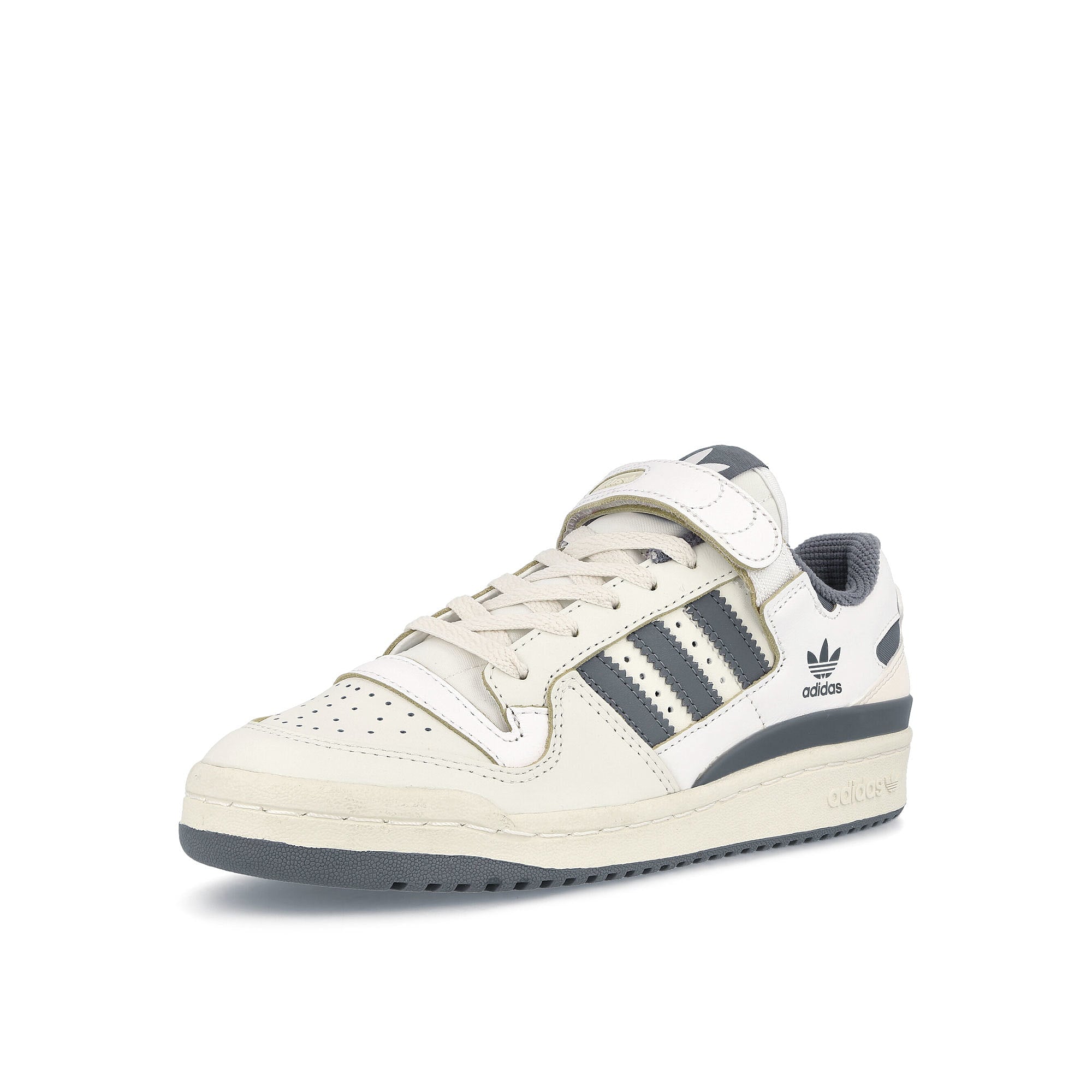 adidas Forum 84 Low W Off White-Grey Four-Footwear White Low Top Sneakers Close Up | Overkill