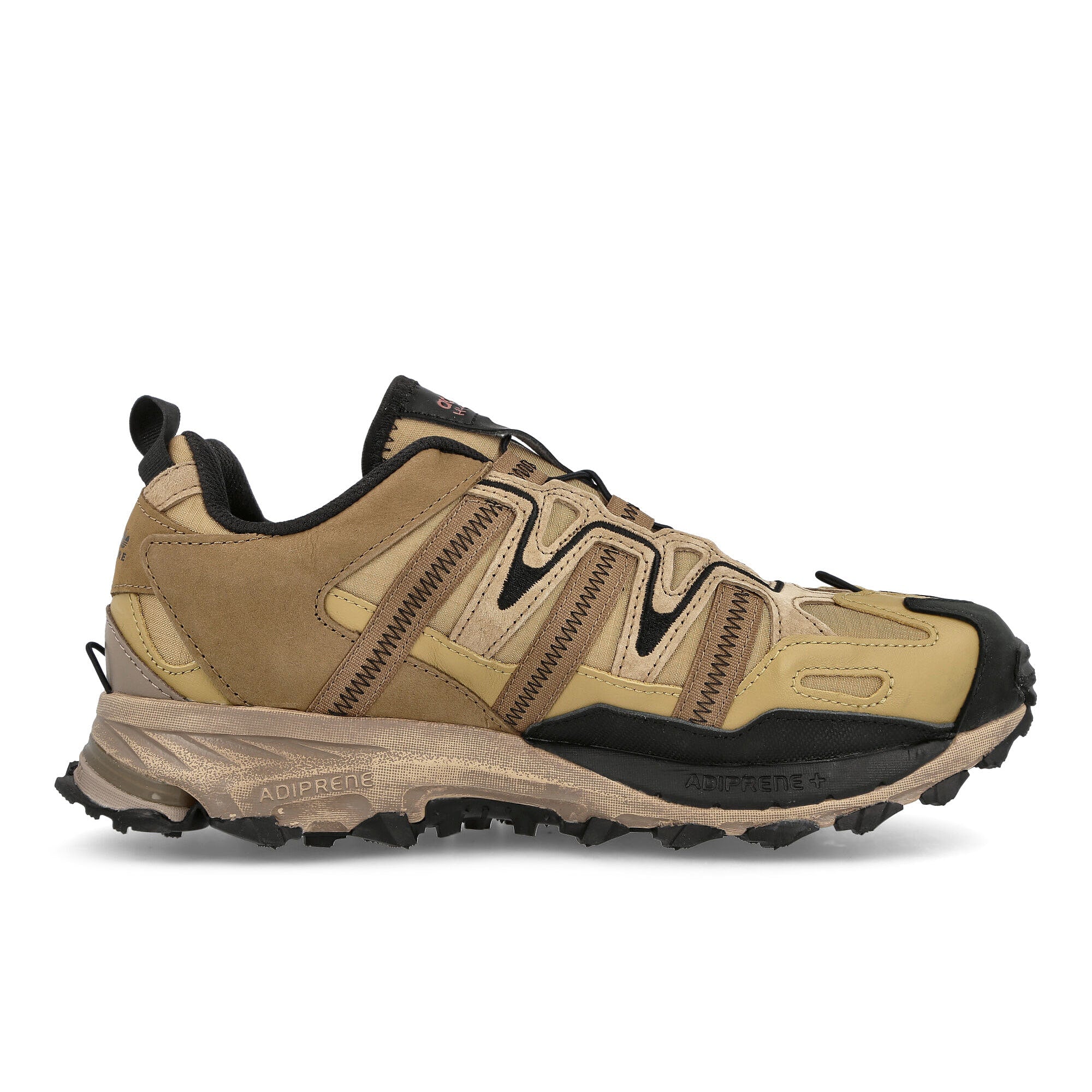 adidas Hyperturf Adventure Gaiter Golden Beige-Chalk Brown-Golden Beige Low Top Sneakers Close Up | Overkill