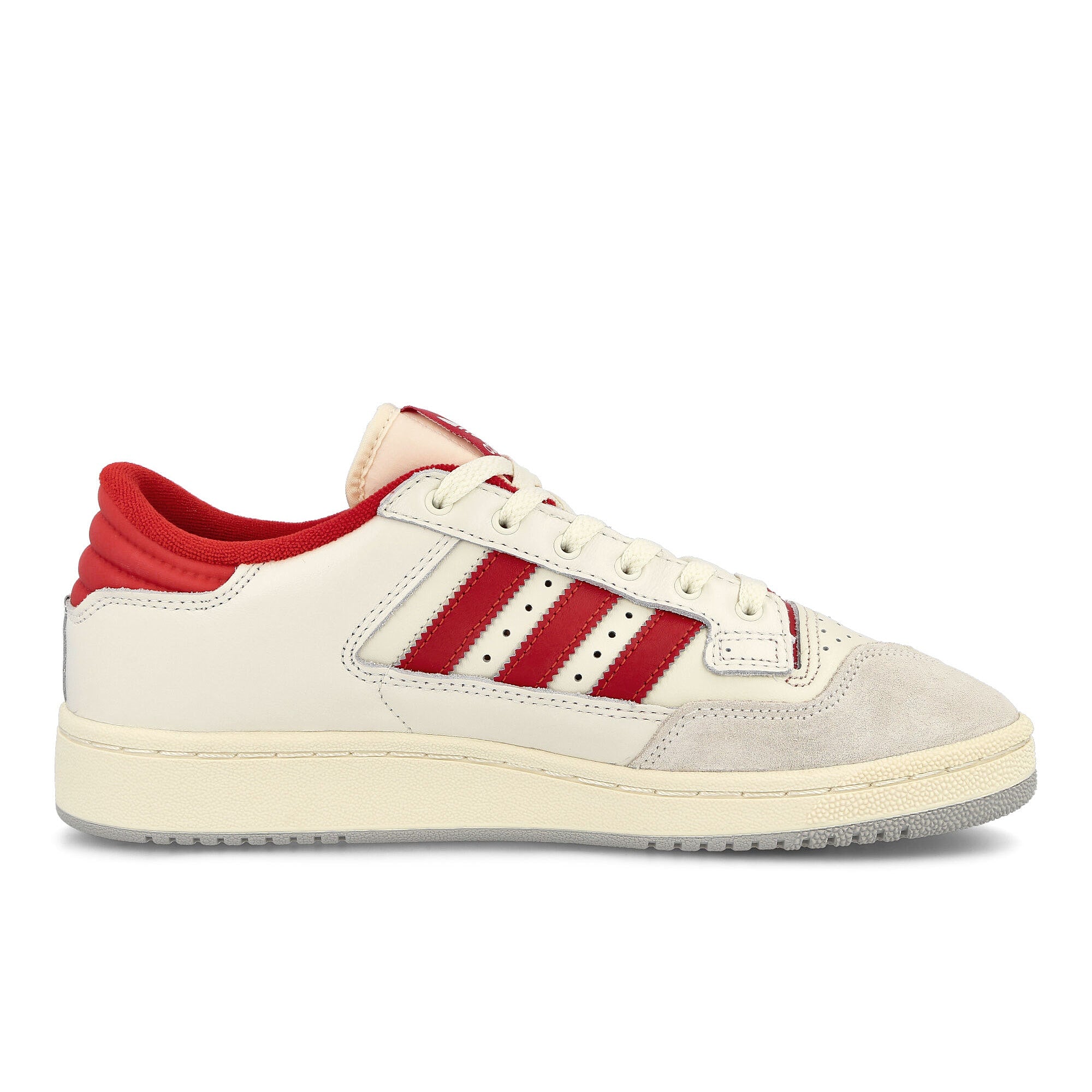 adidas Centennial 85 Lo Cloud White-Scarlet-Chalk White Low Top Sneakers Silhouette | Overkill