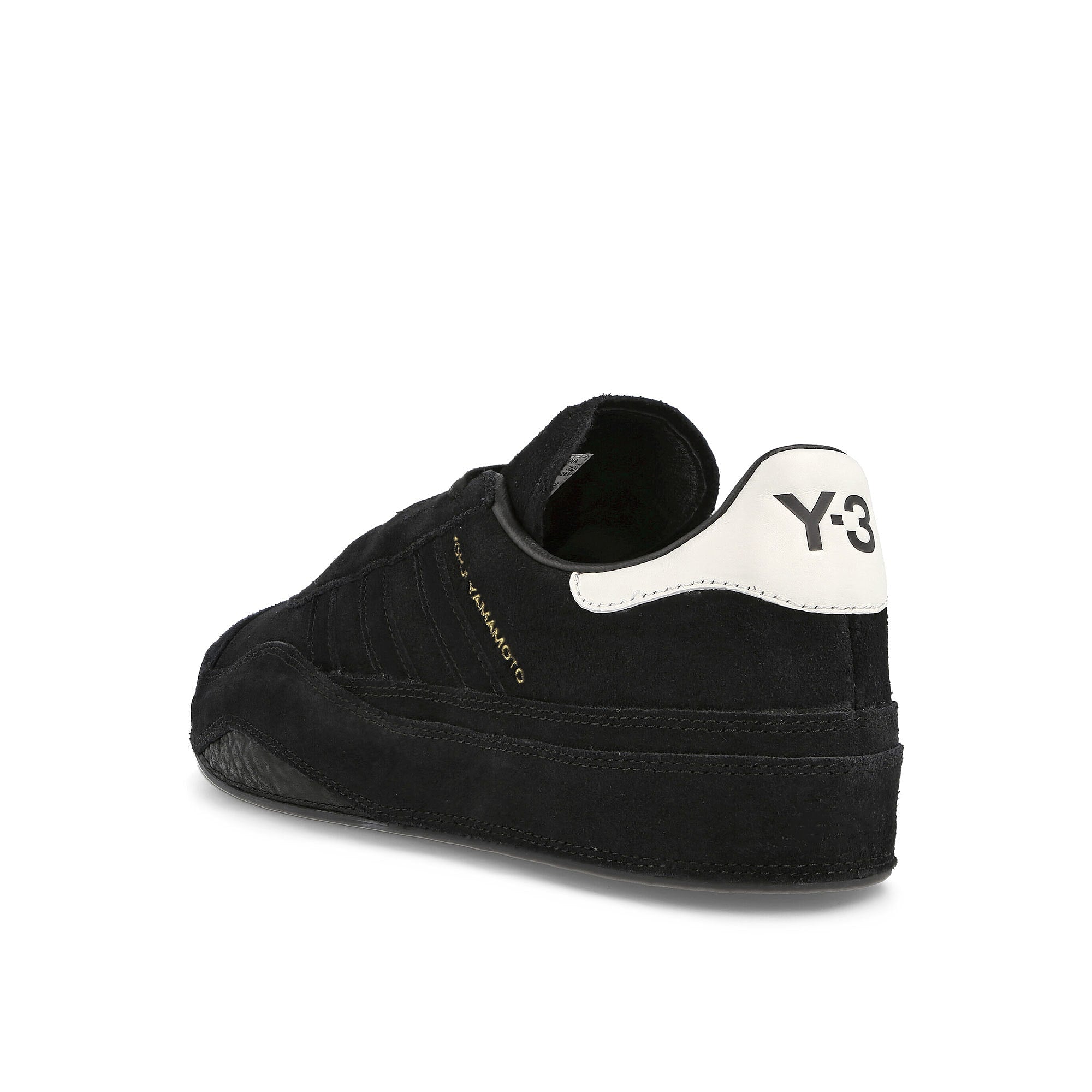 Y-3 gazelle Black-Black-Cwhite Sneakers Material | Overkill