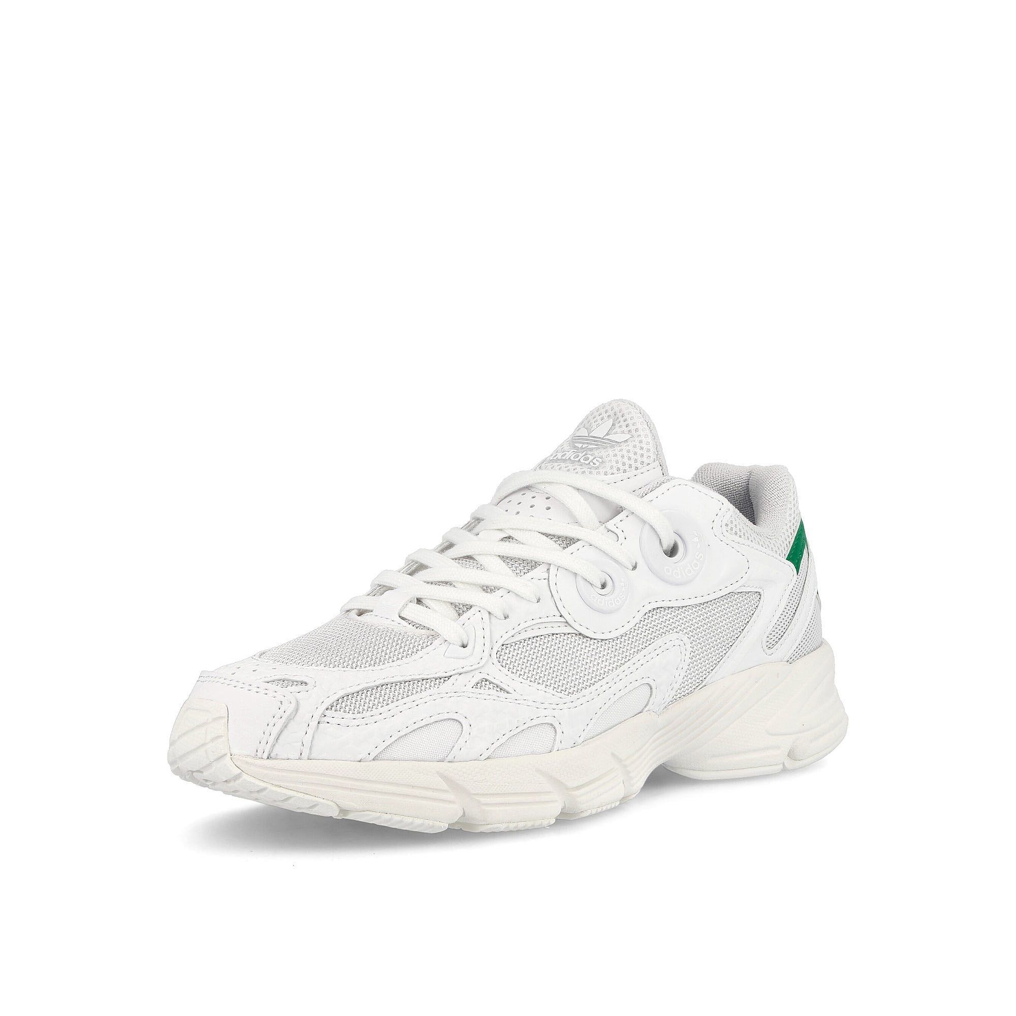 adidas Astir W Footwear White-Green-Chalk White Sneakers Close Up | Overkill