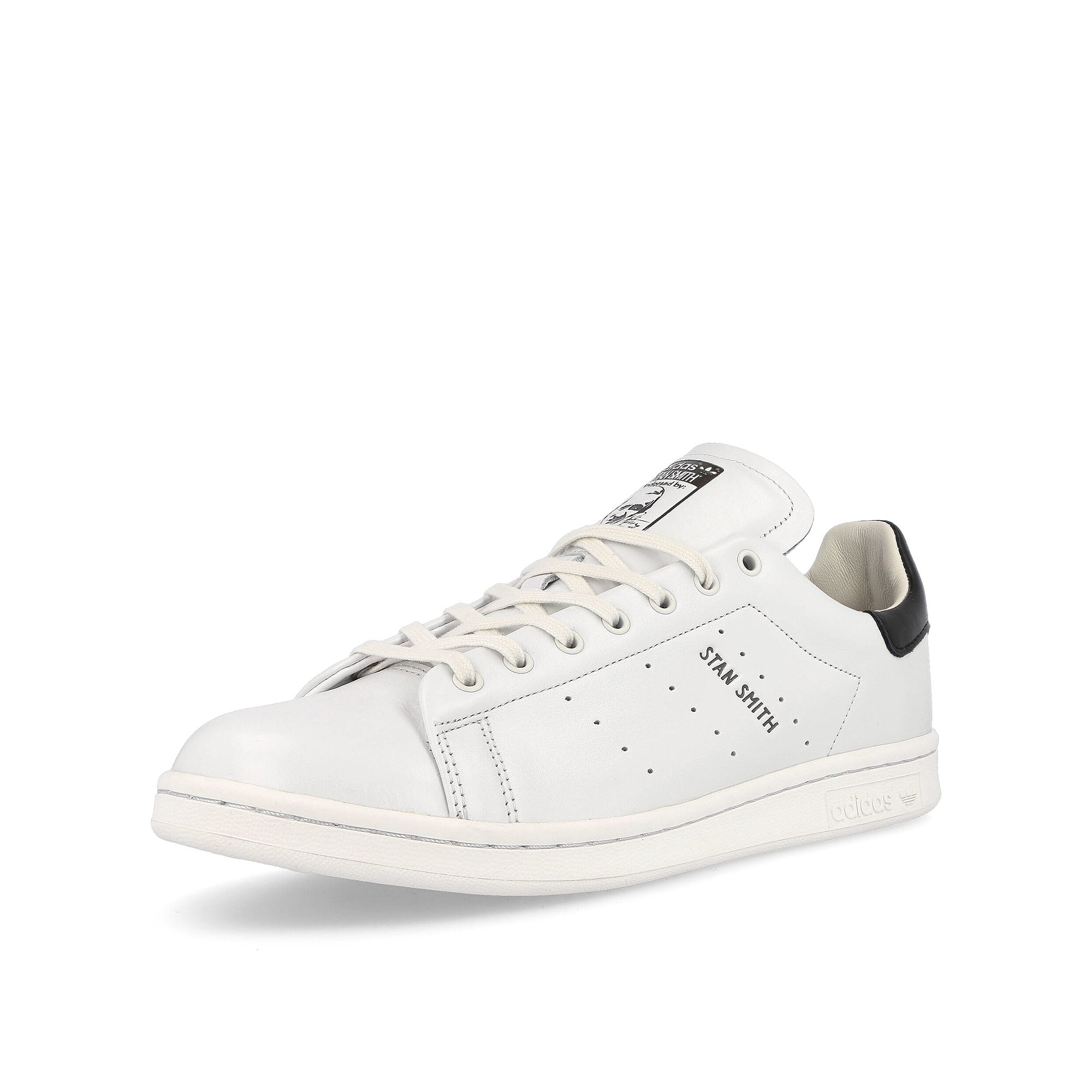 adidas Stan Smith Lux Crystal White / Off White / Core Black Sneakers Close Up | Overkill