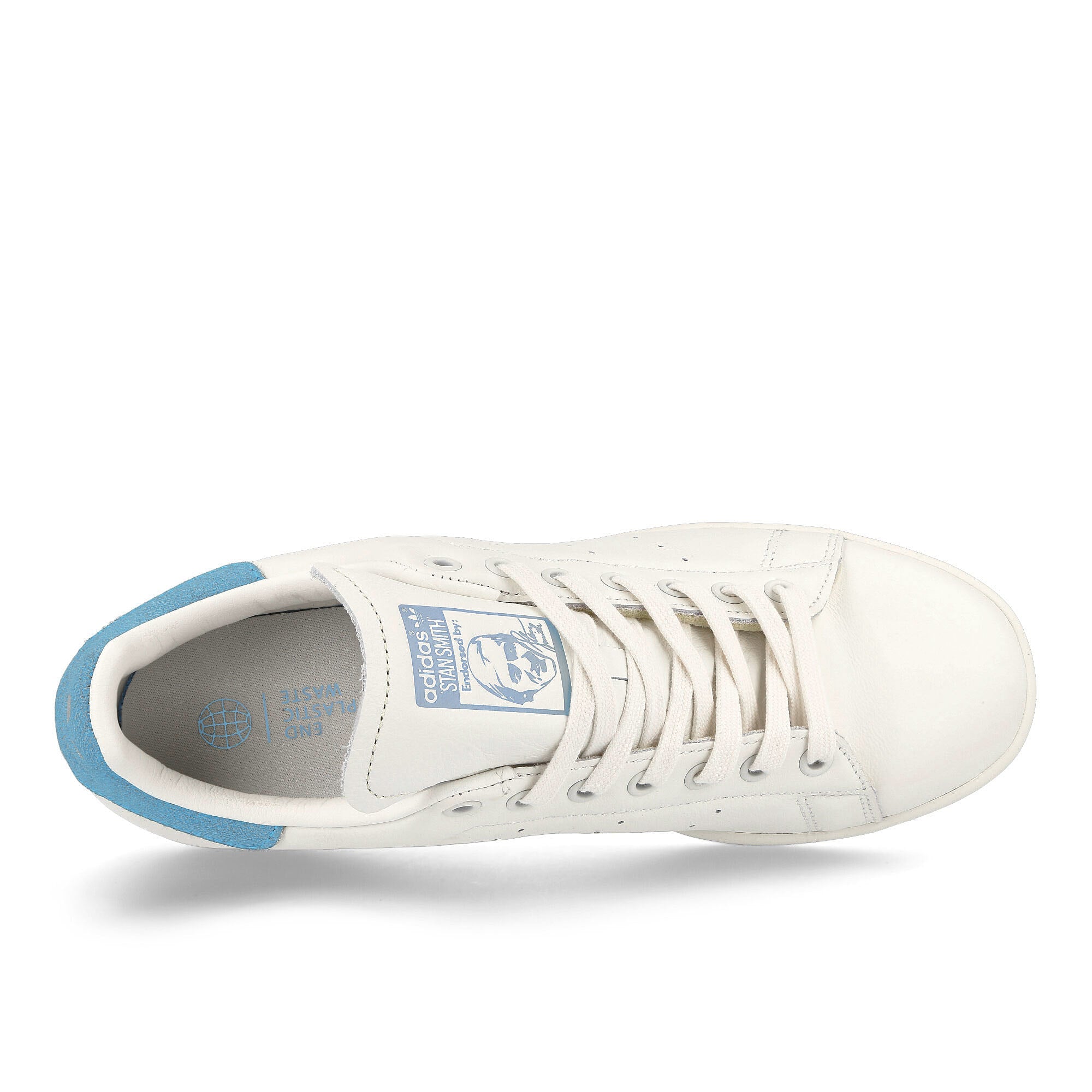 adidas Stan Smith Chalk White / Off White / Preloved Blue Sneakers Detailfoto | Overkill