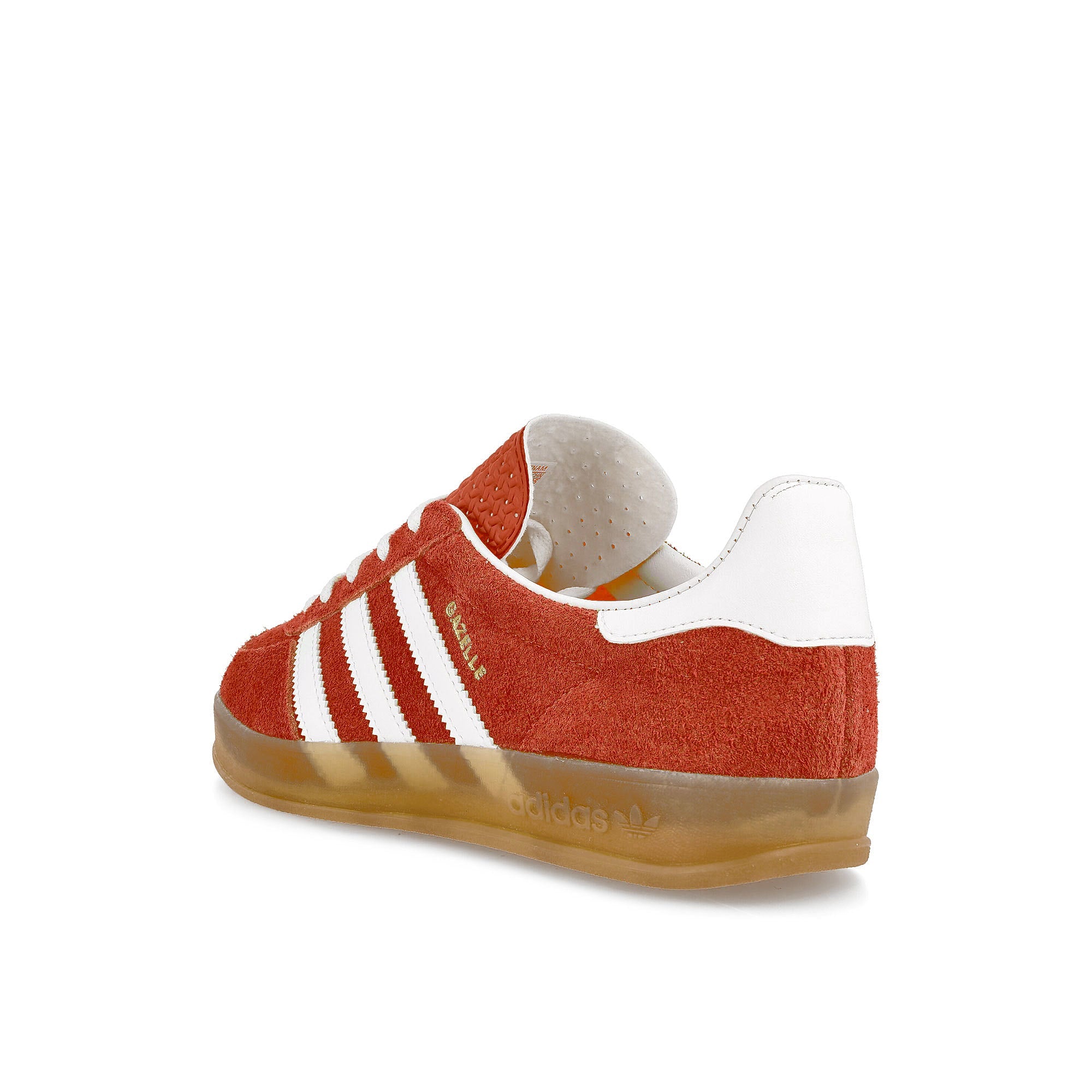 adidas Gazelle Indoor W Bold Orange-Cloud White-Gum Sneakers Material | Overkill