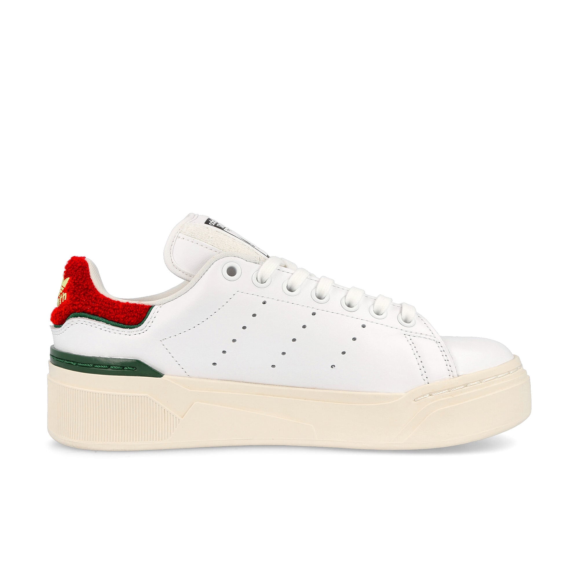 adidas Stan Smith Bonega 2B W Cloud White-Better Scarlet-Collegiate Green Low Top Sneakers Silhouette | Overkill