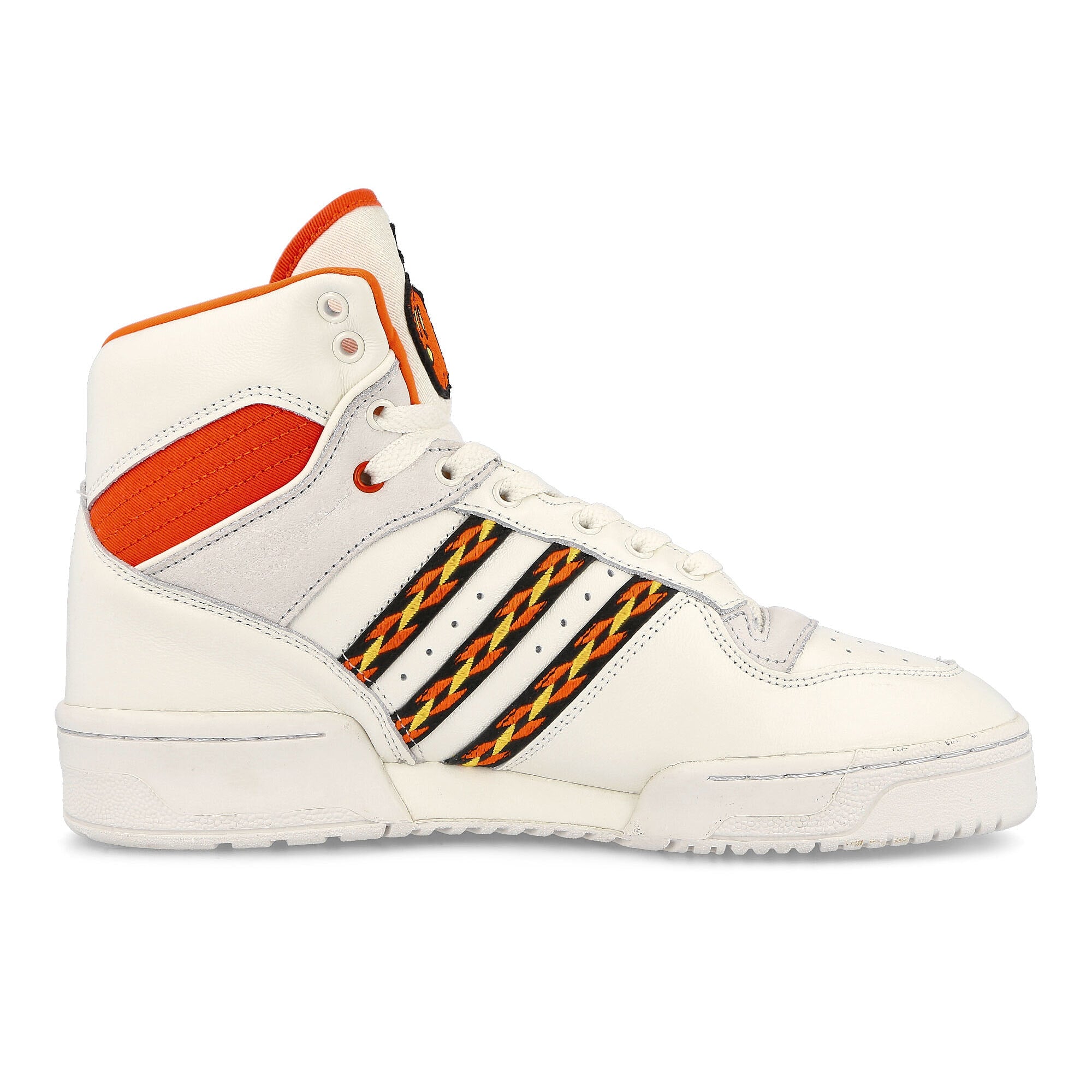 adidas Rivalry Cloud White-Semi Impact Orange-Crystal White High Top Sneakers Silhouette | Overkill