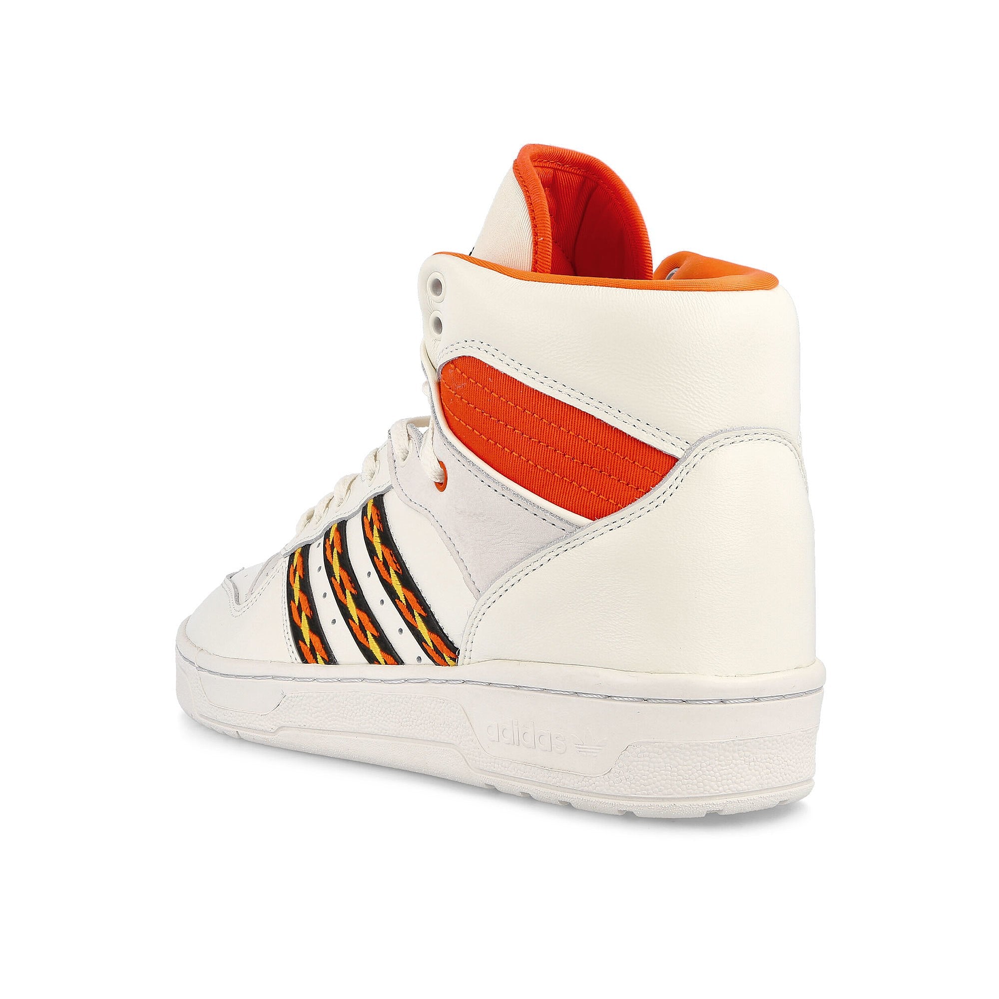 adidas Rivalry Cloud White-Semi Impact Orange-Crystal White High Top Sneakers Material | Overkill