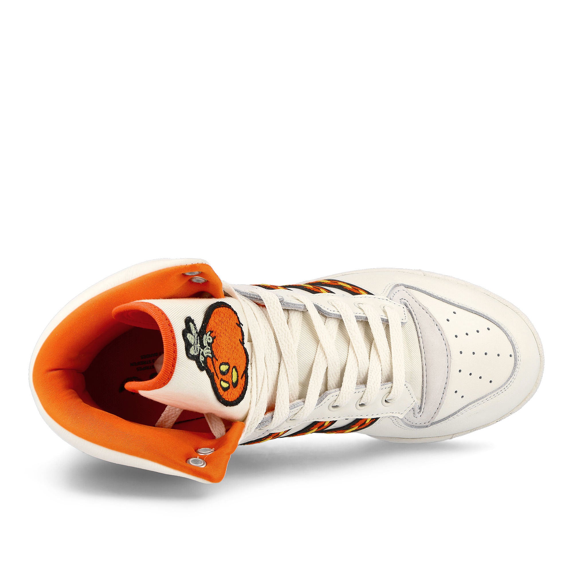 adidas Rivalry Cloud White-Semi Impact Orange-Crystal White High Top Sneakers Detailfoto | Overkill
