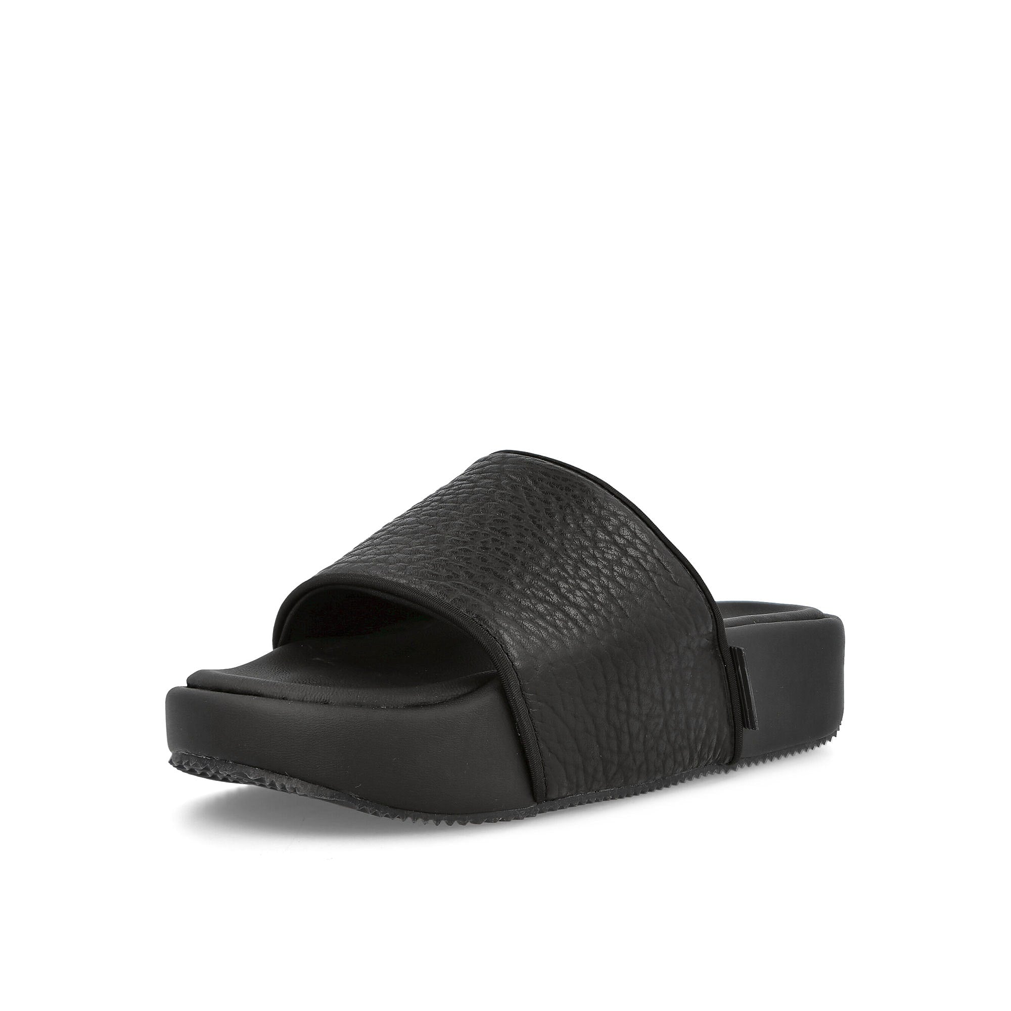 Y-3 slide Black-Black-Black Slides, Sandals & Slippers Close Up | Overkill