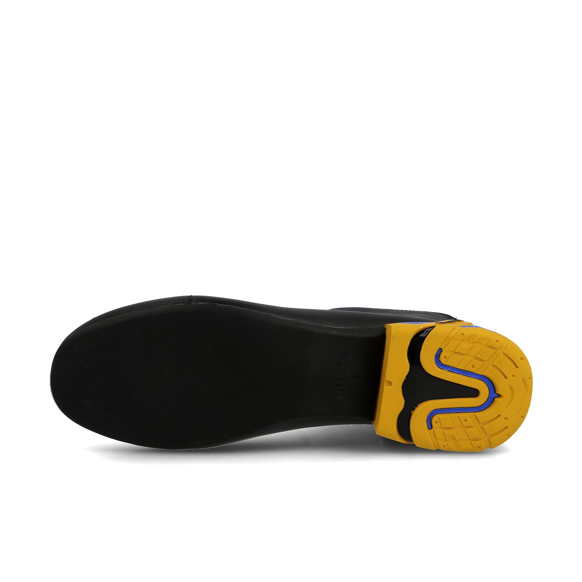 Raf Simons solaris-2 high Black / Blue / Yellow Detail view 2 | Overkill