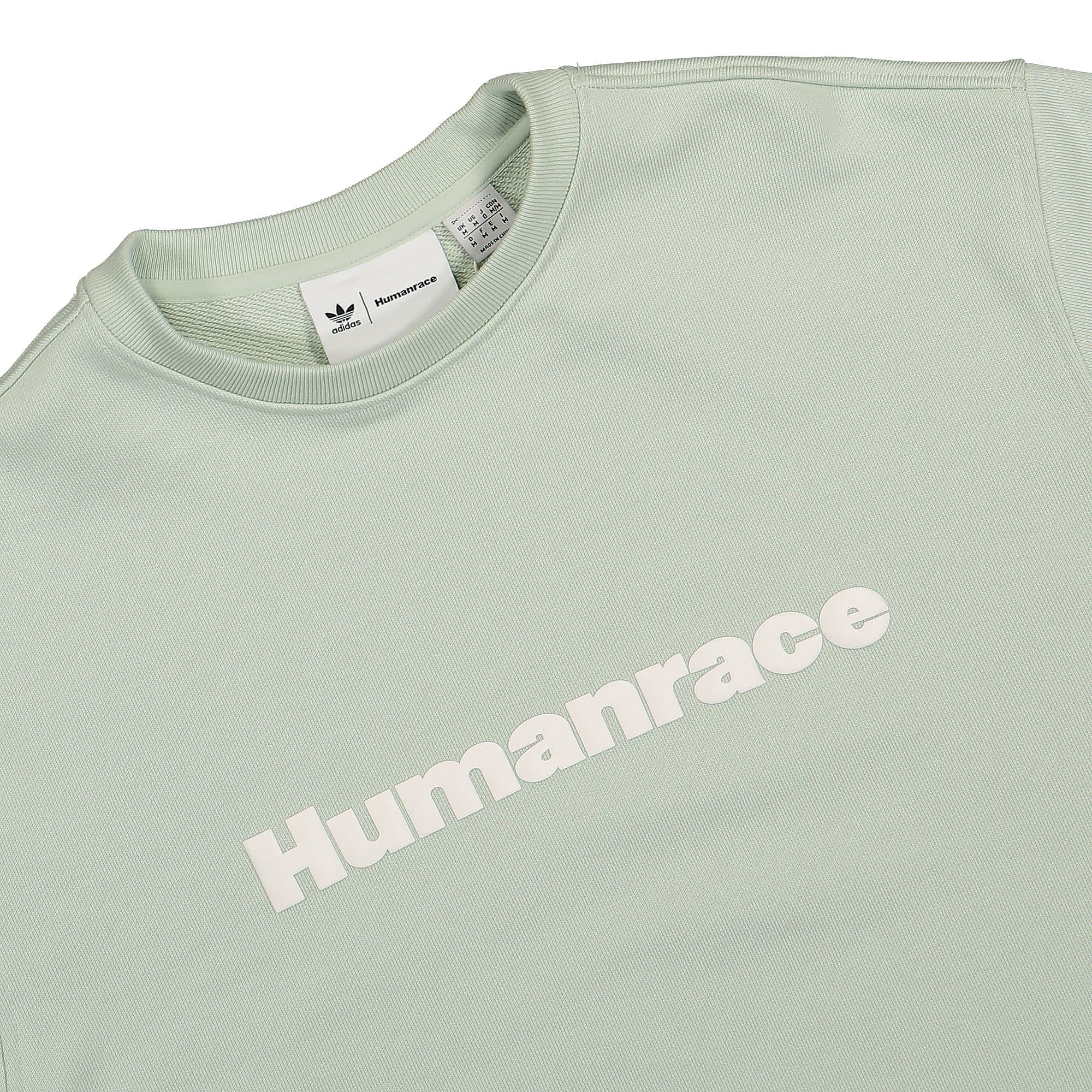 adidas Basics Crew Green Sweatshirts Close-up | Overkill