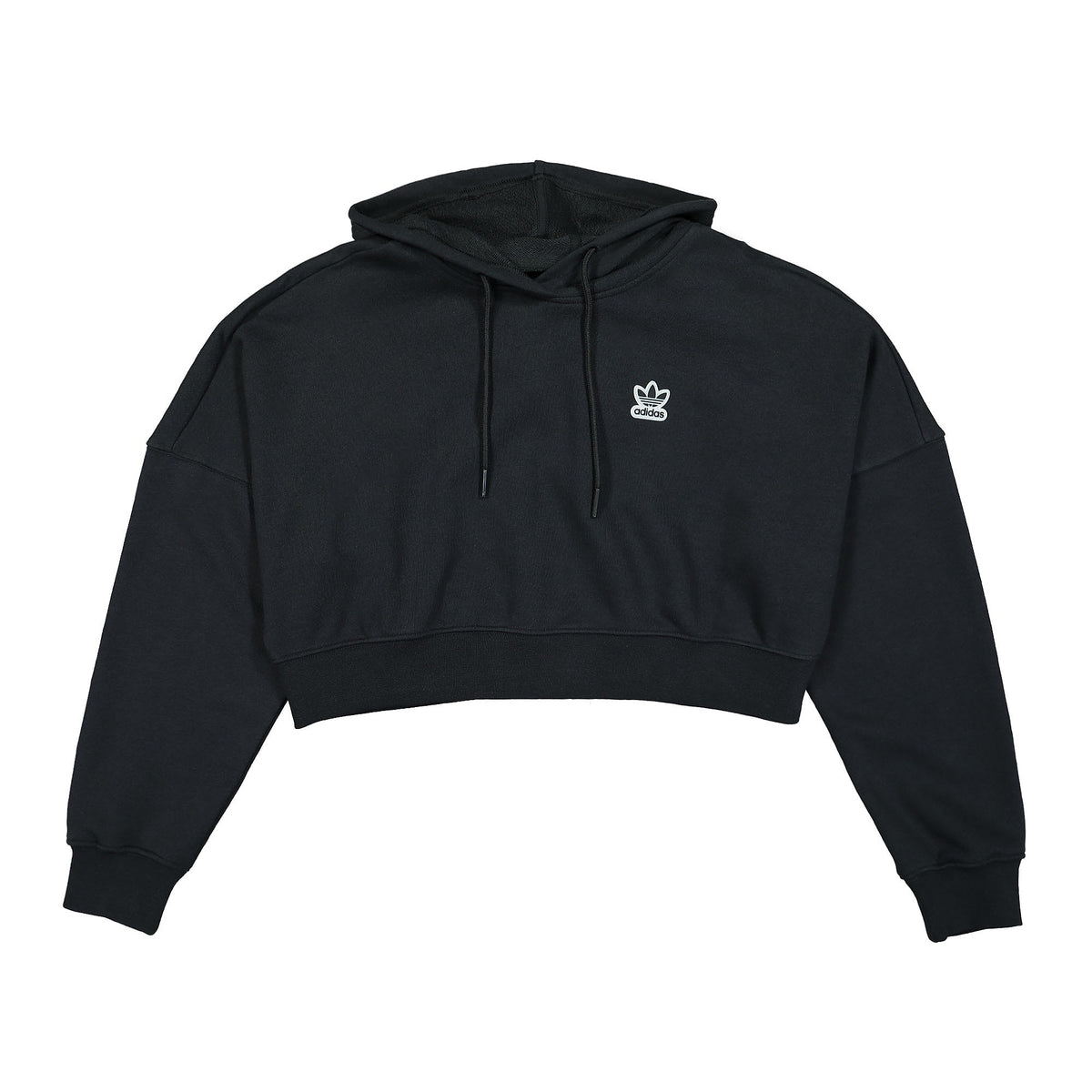adidas Wmns Cropped Hoodie Black Hoodies HT5976 | Overkill