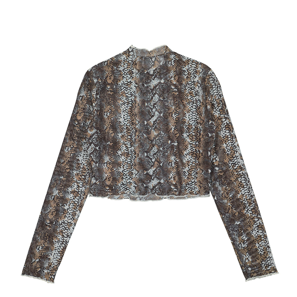 adidas Wmns Snake Mesh Longsleeve Top Wonder White Longsleeves Material | Overkill