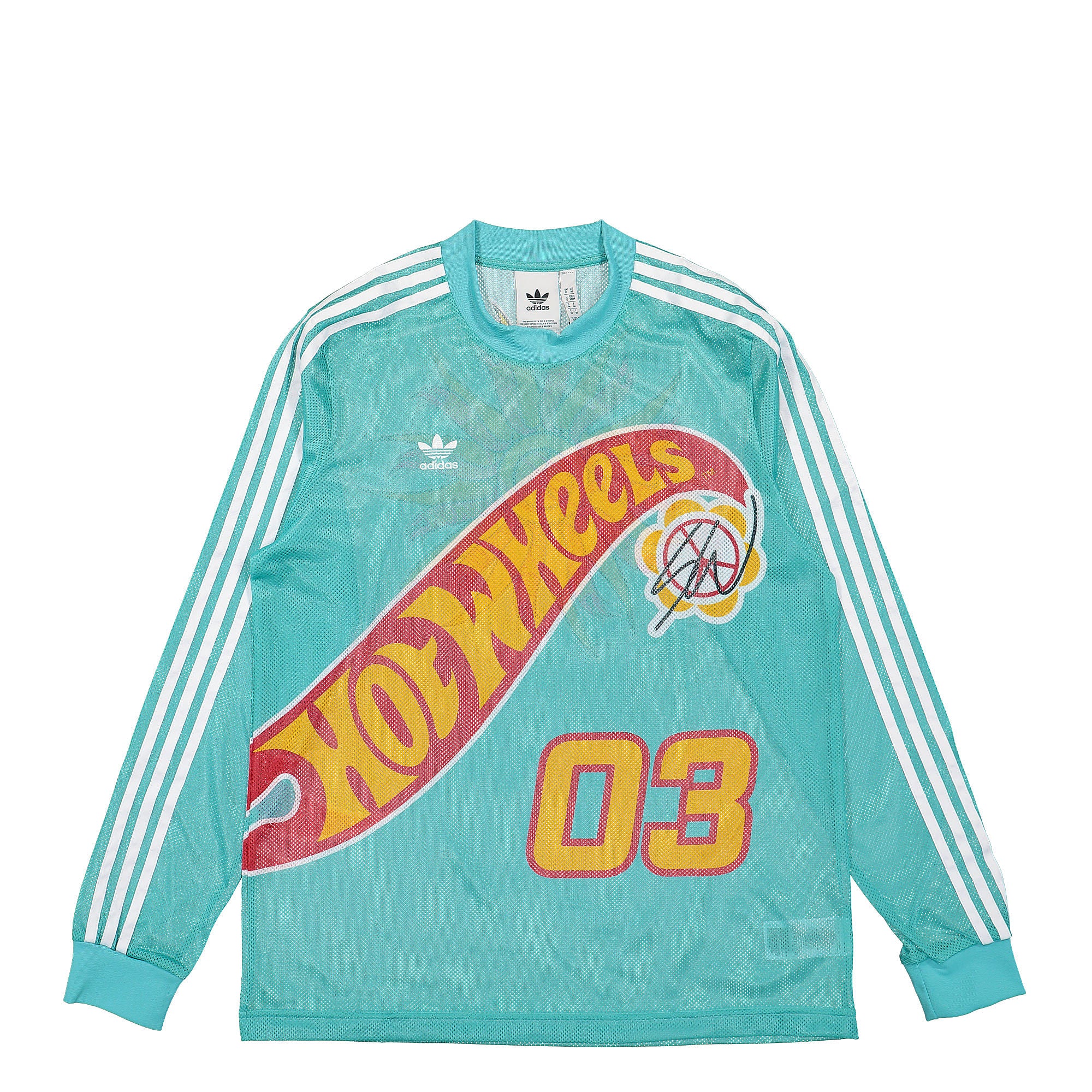 adidas Sean Wotherspoon x Hot Wheels x adidas Mesh Longsleeve Mint Longsleeves HT6581 | Overkill