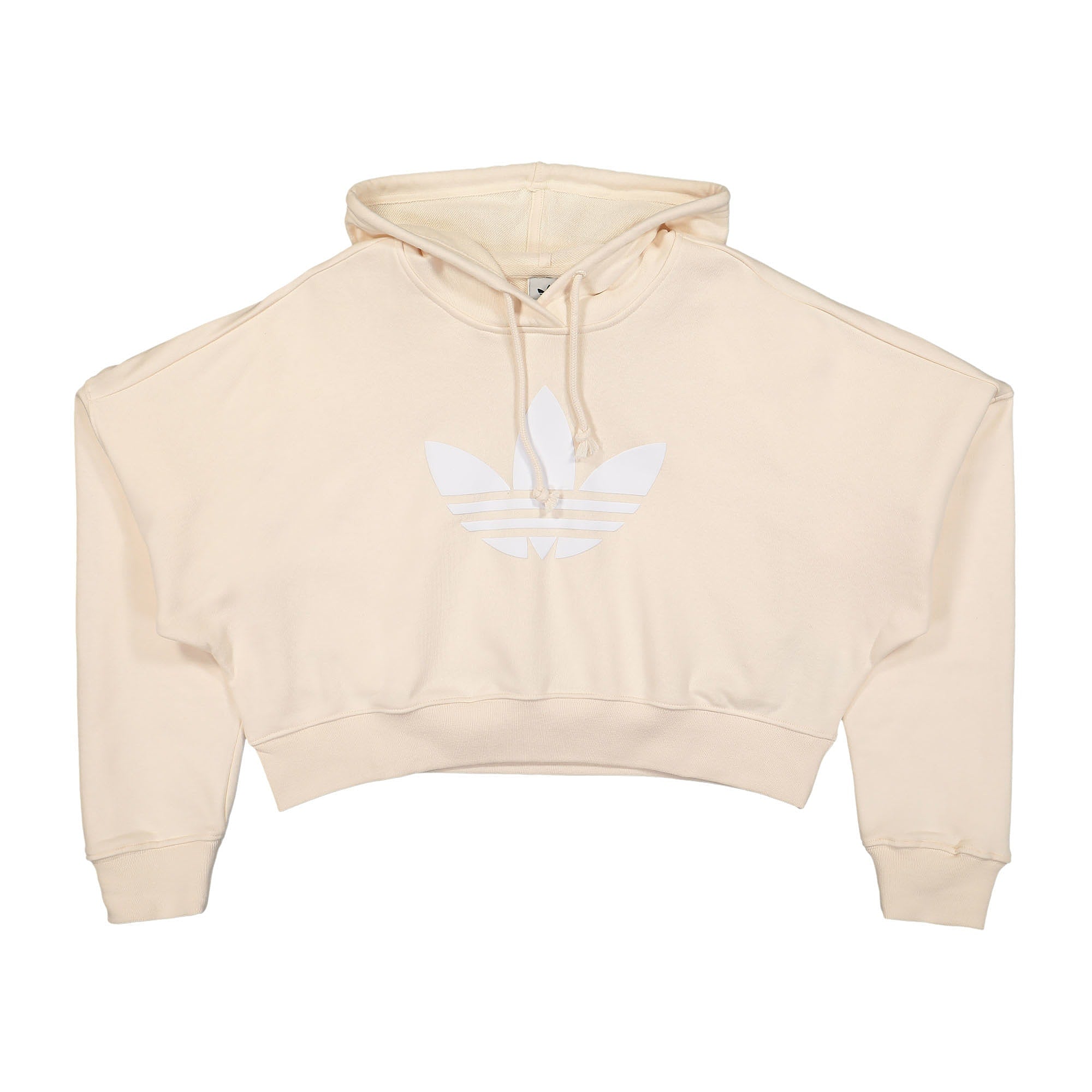 adidas Wmns Cropped Hoodie Wonder White Hoodies HU1610 | Overkill