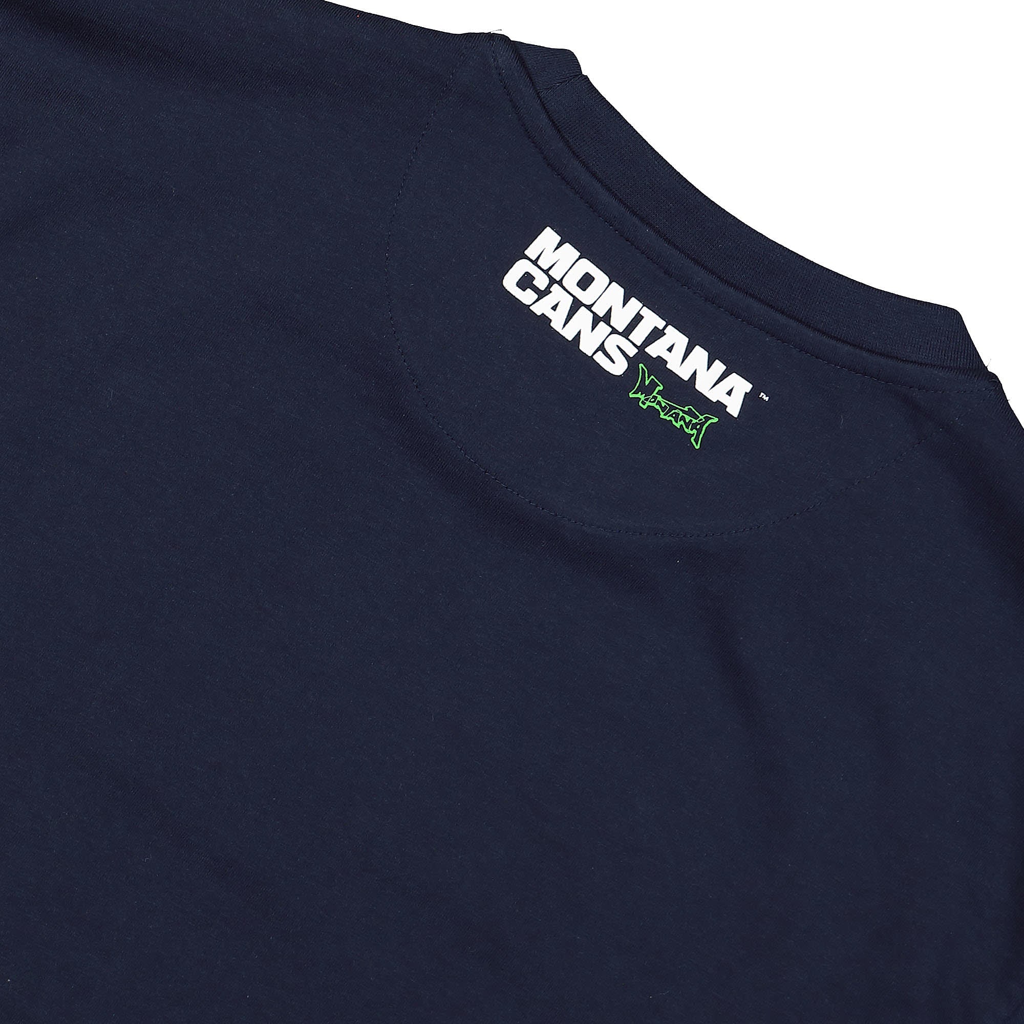 Montana T-Shirt Typo + Logo Midnight Navy T-Shirts Detailfoto | Overkill