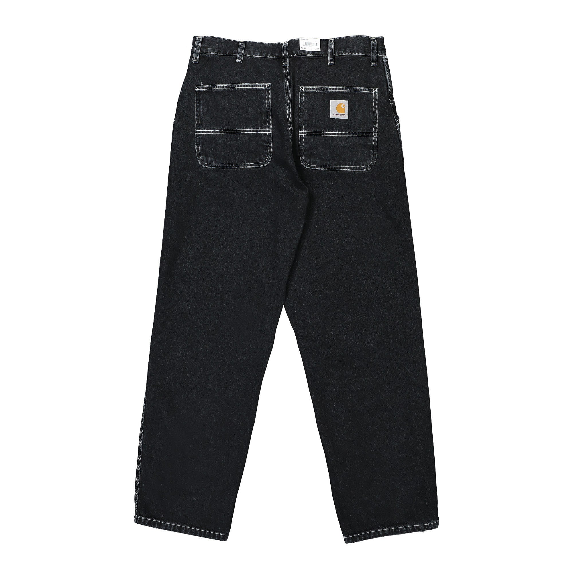 Carhartt WIP Simple Pant Black Stone Washed Jeans Material | Overkill