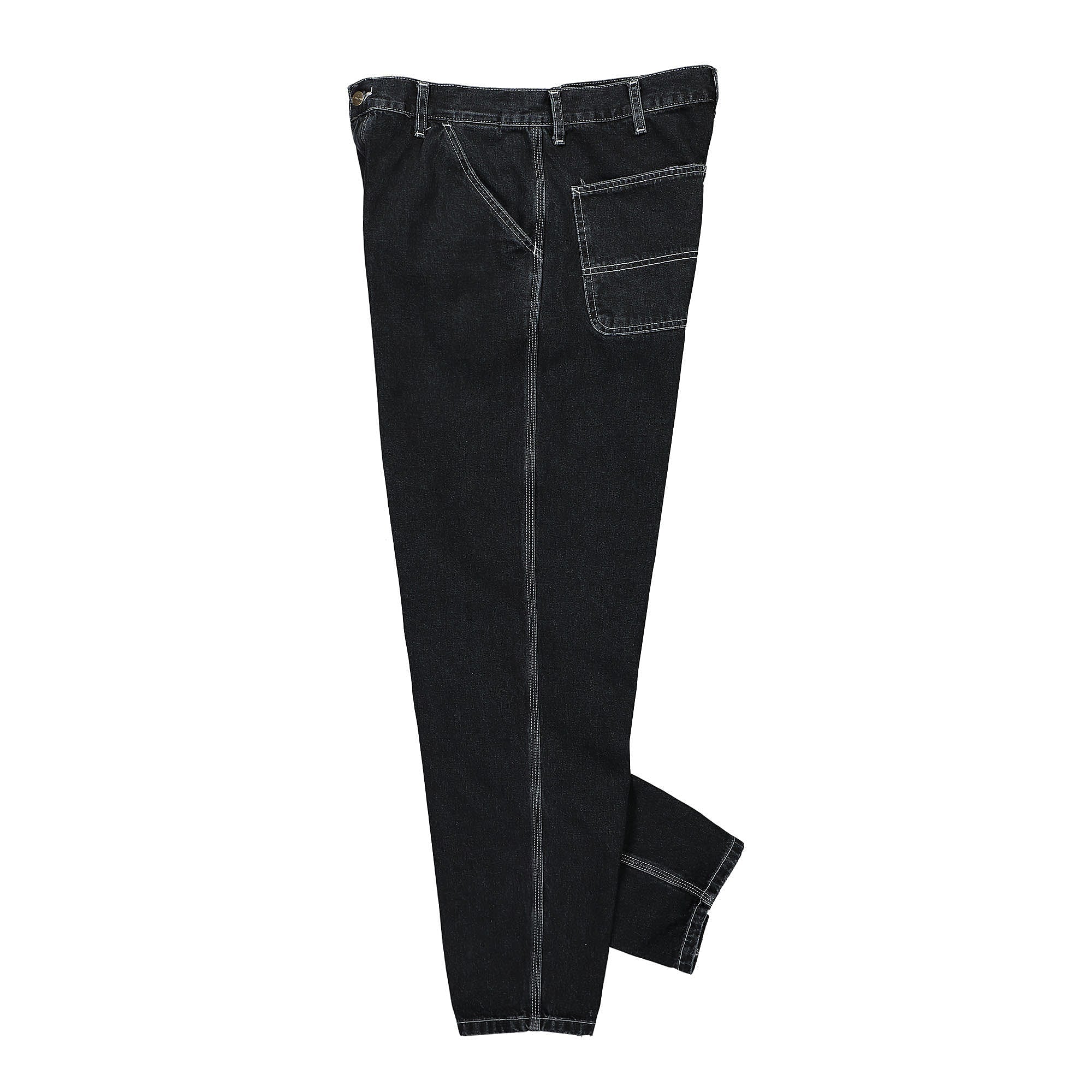 Carhartt WIP Simple Pant Black Stone Washed Jeans Close-up | Overkill