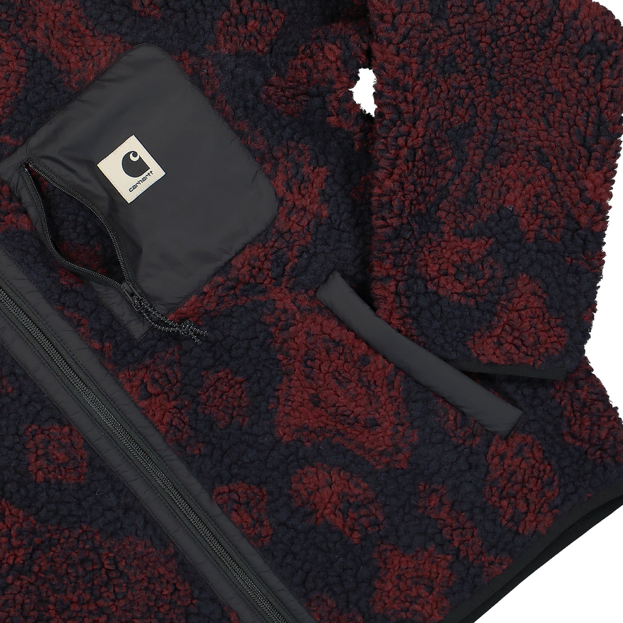 Carhartt WIP W Janet Liner Verse Jacquard Dark Navy Corvina / Black Jackets Detailfoto | Overkill