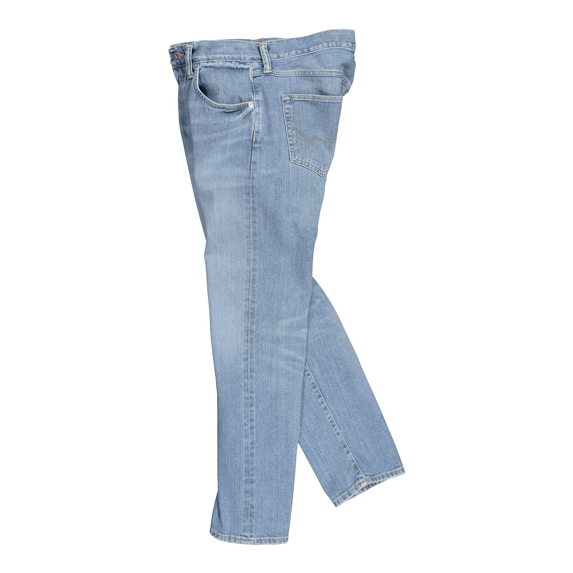 Edwin ED-55 Yoshiko Left Hand Denim Blue Jeans Close-up | Overkill