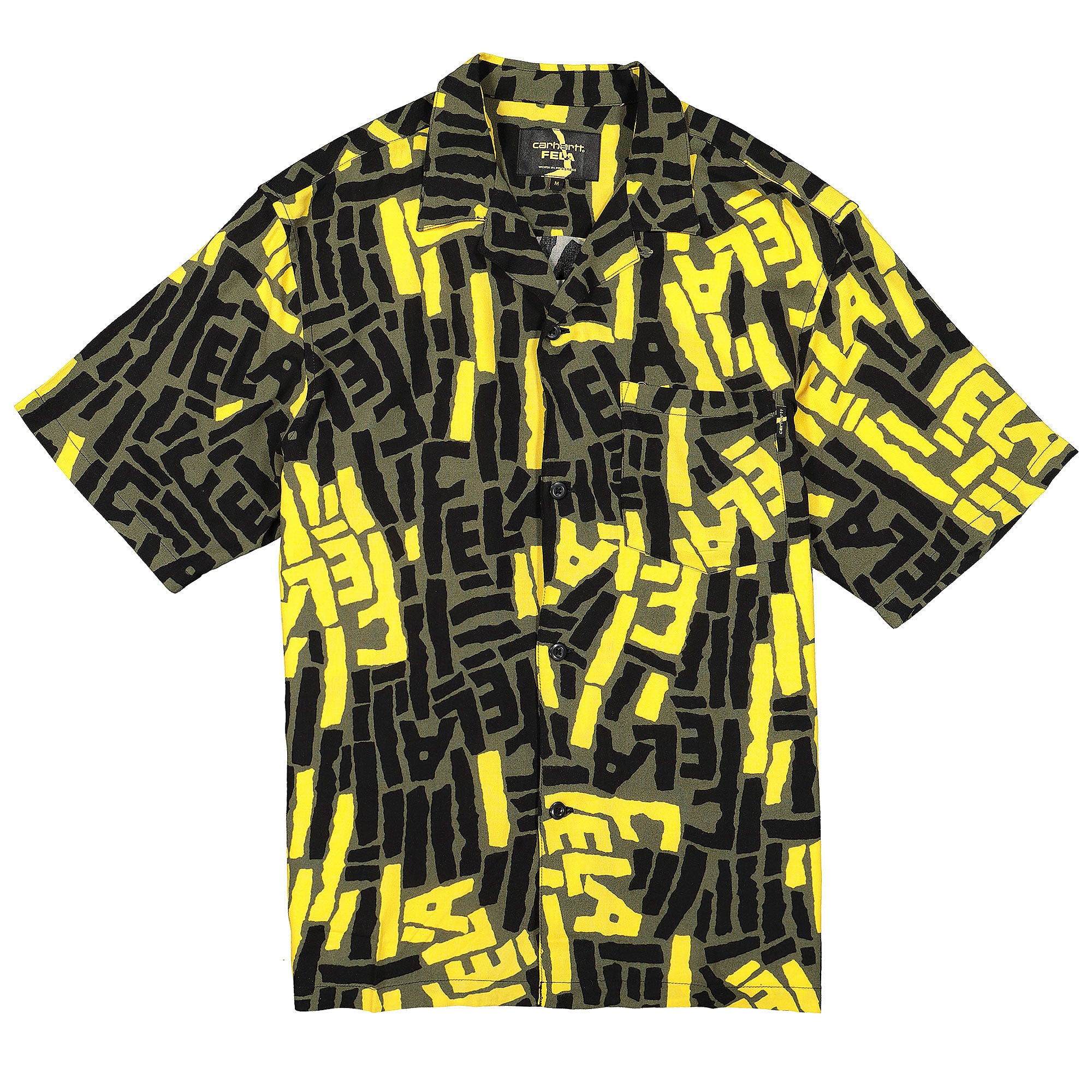 Carhartt WIP Fela Kuti x Carhartt WIP S/S Fela Kuti Viscose Shirt Rover Green T-Shirts I026378.04R.00.03 | Overkill