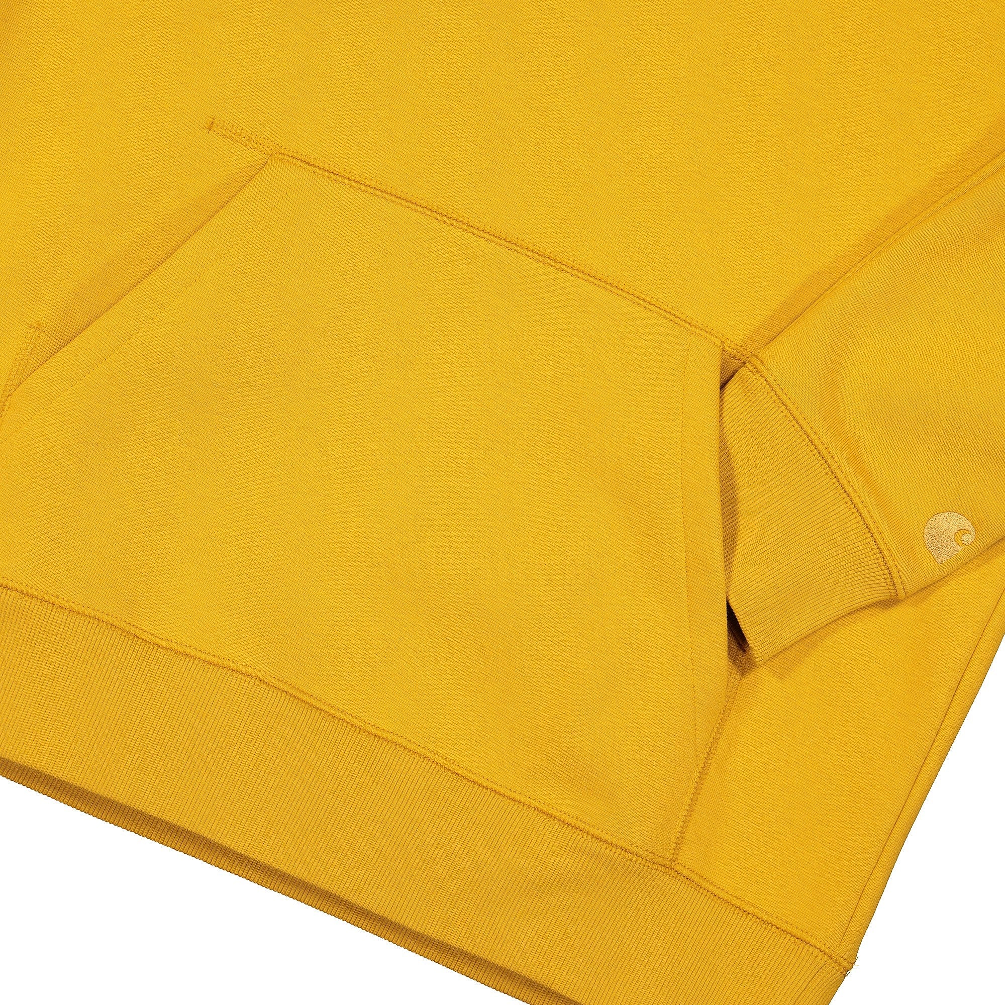 Carhartt WIP Hooded Chase Sweat Colza / Gold Hoodies Detailfoto | Overkill