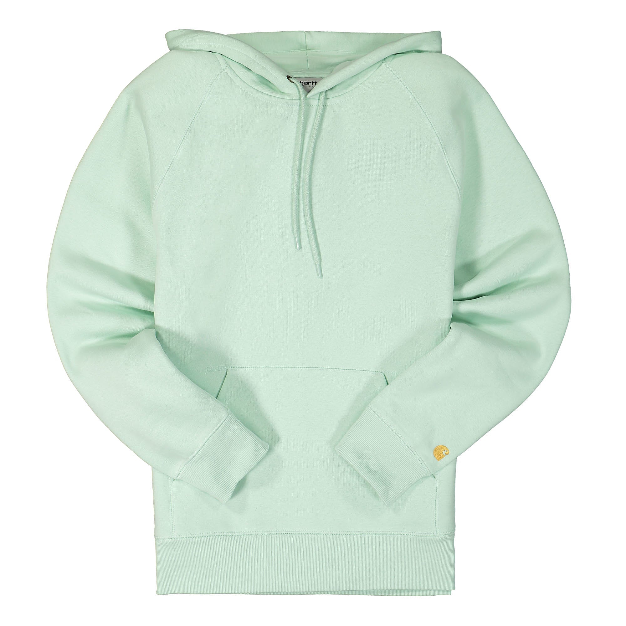Carhartt WIP Hooded Chase Sweat Pale Spearmint / Gold Hoodies I026384.OSF.XX.03 | Overkill