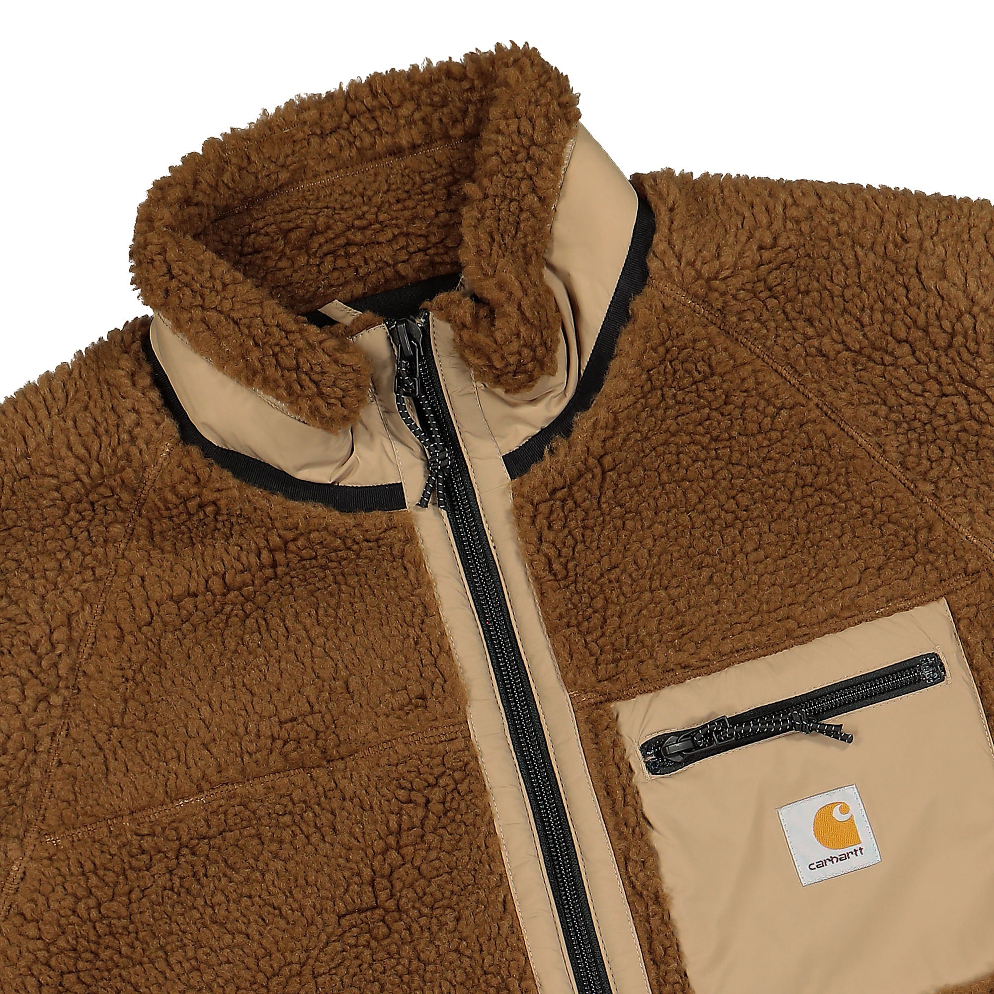 Carhartt WIP Prentis Vest Liner Tawny / Leather Vests Close-up | Overkill