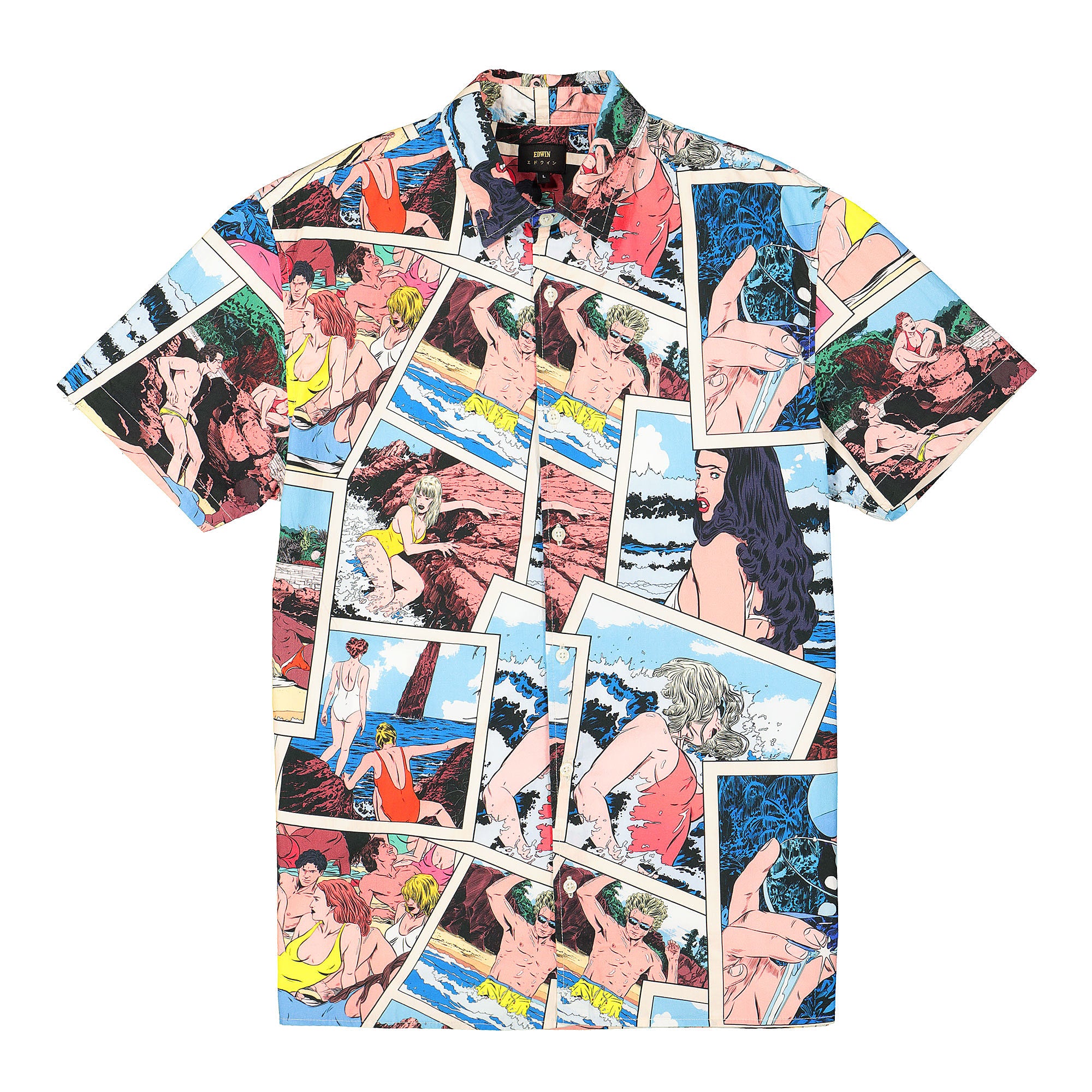 Edwin La Playa Nimes Shirt White Shirts I026722 | Overkill