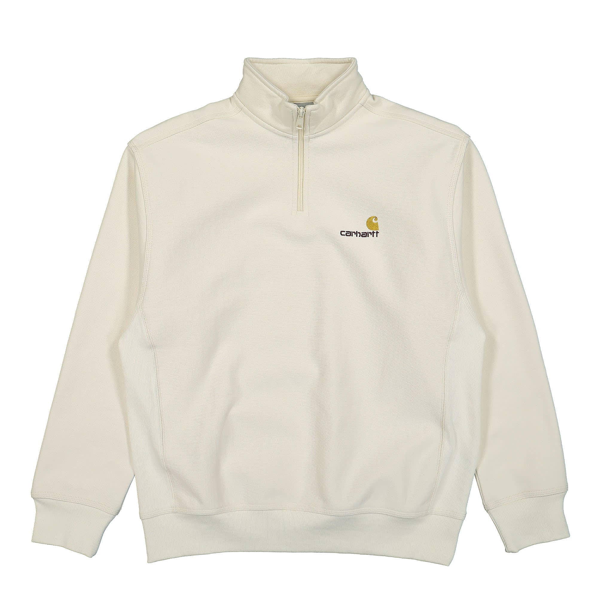 Carhartt WIP Half Zip American Script Sweat Natural Sweatshirts I027014.05.XX.03 | Overkill